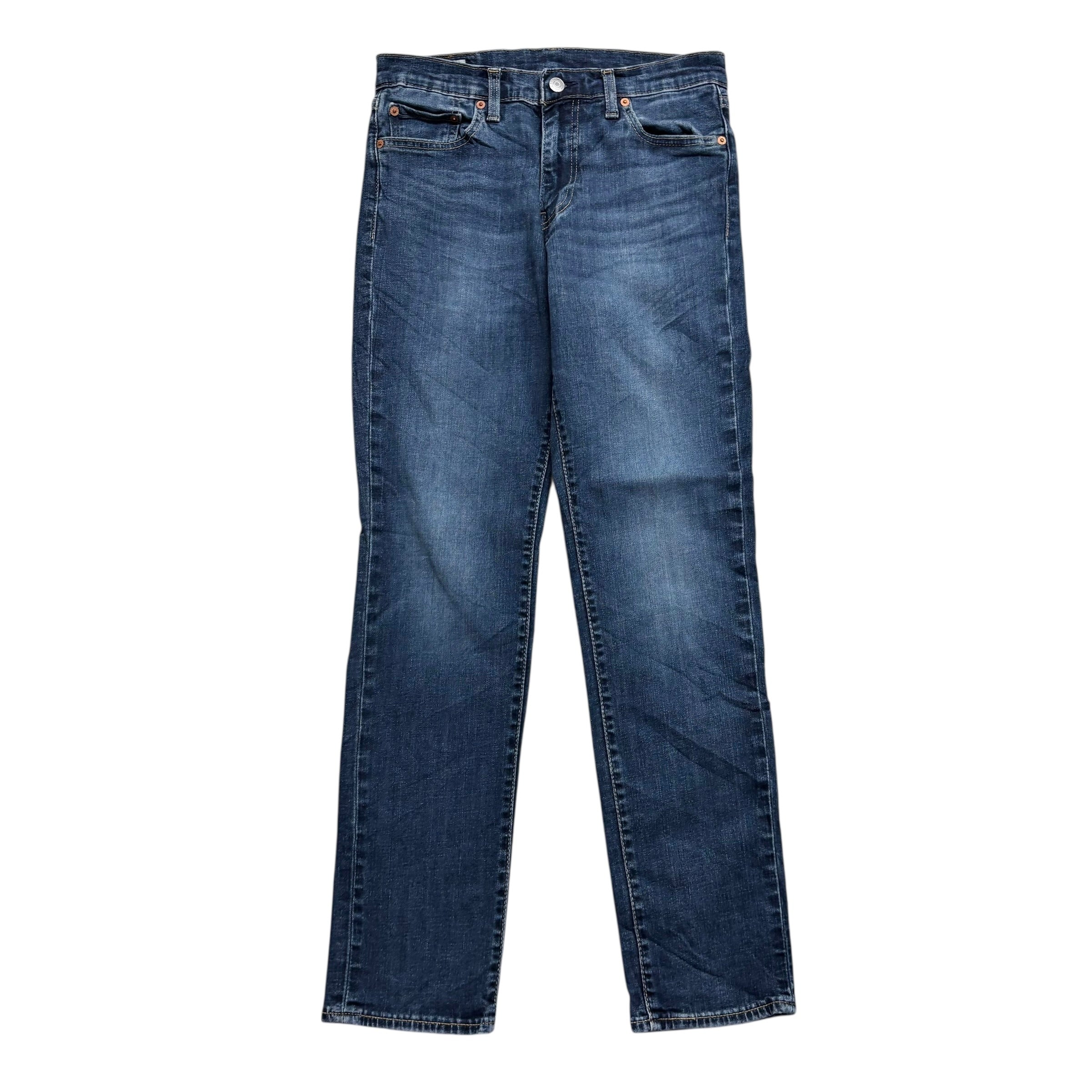 Levis 511 Jeans W30 L31 Mens Dark Blue Slim Fit Stretch Premium Denim (E)