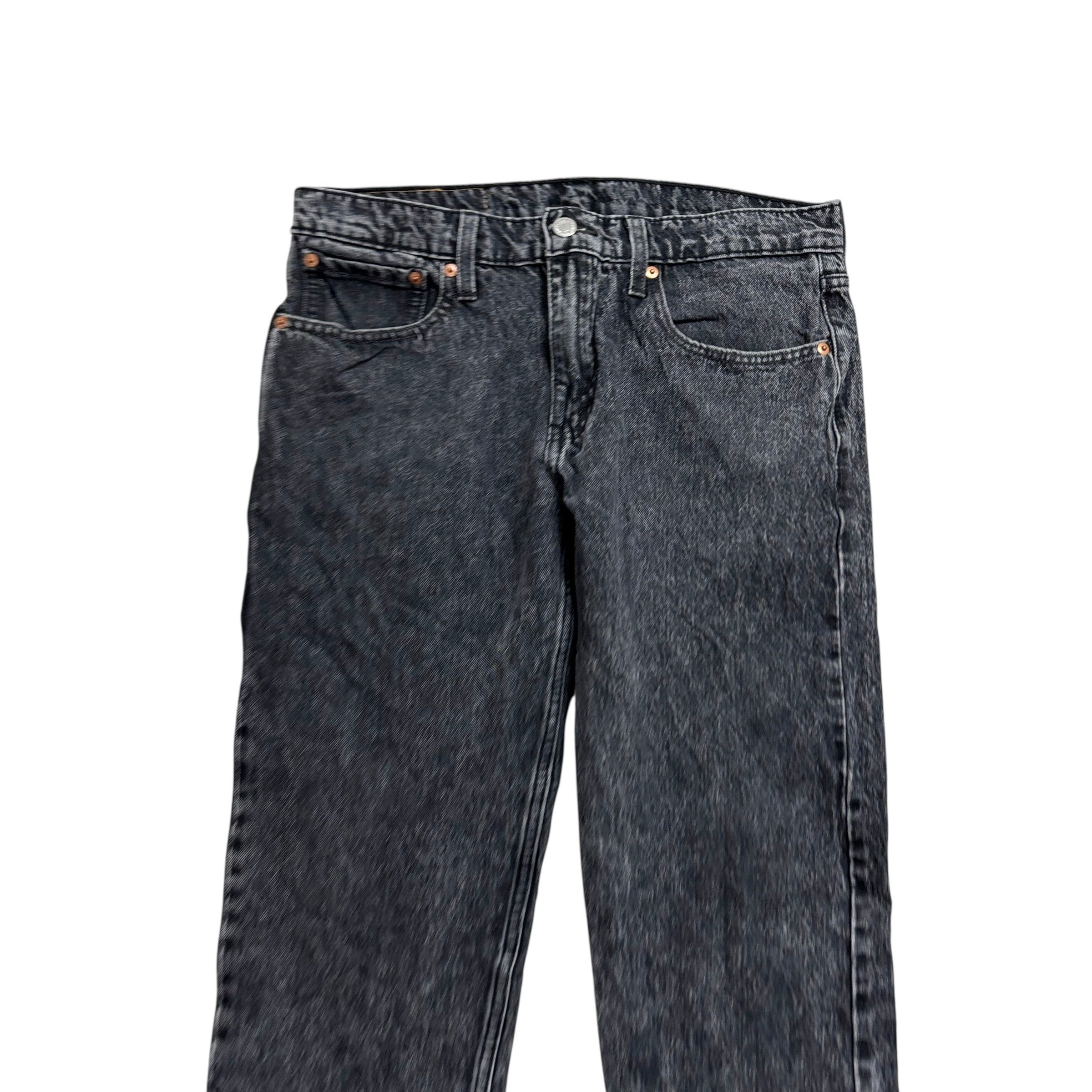 Levis Hi Ball Jeans W31 Mens Black Regular Tapered Fit Stretch Denim (E)
