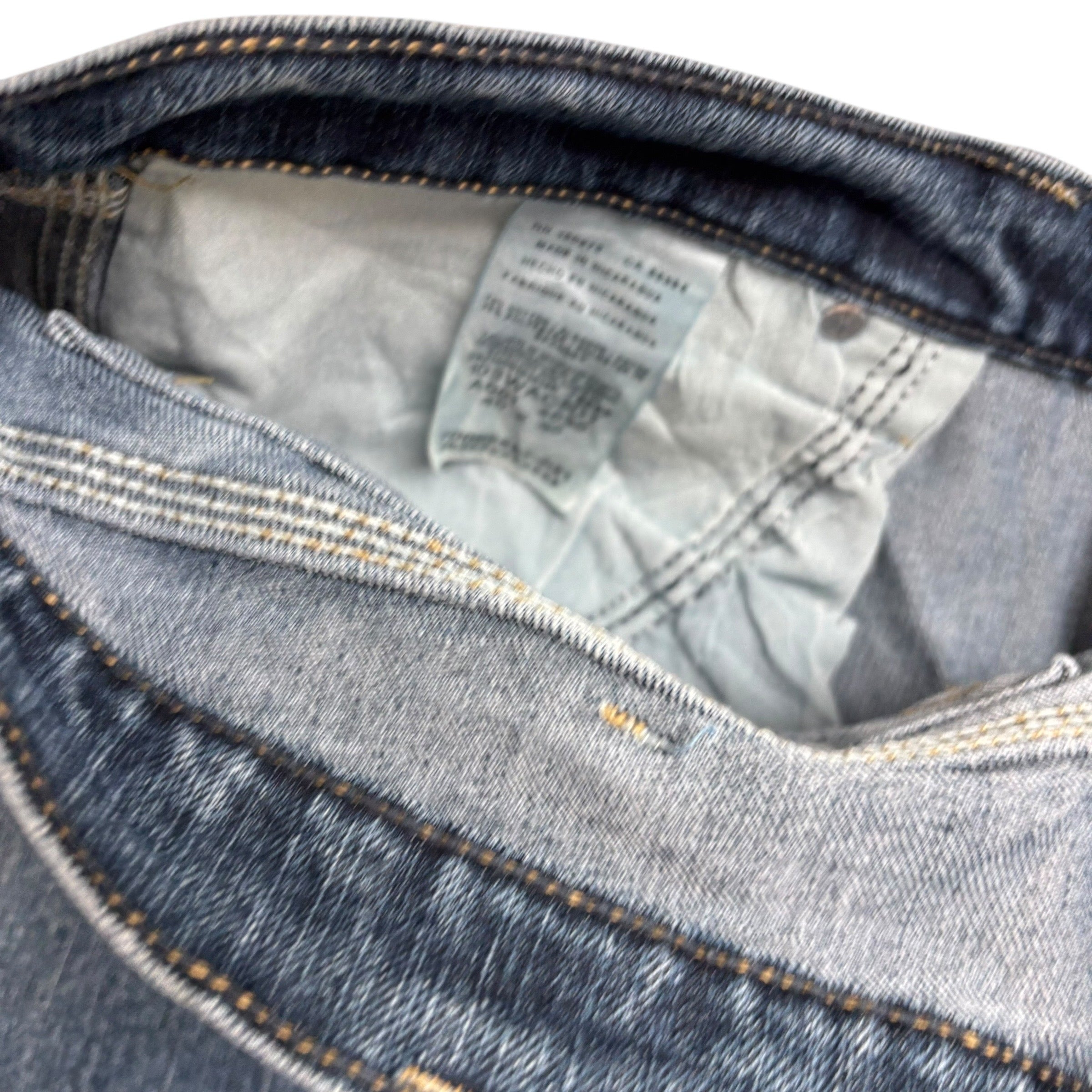 Wrangler Jeans W40 L30 Mens Dark Blue Relaxed Straight Fit Stretch Denim (E)