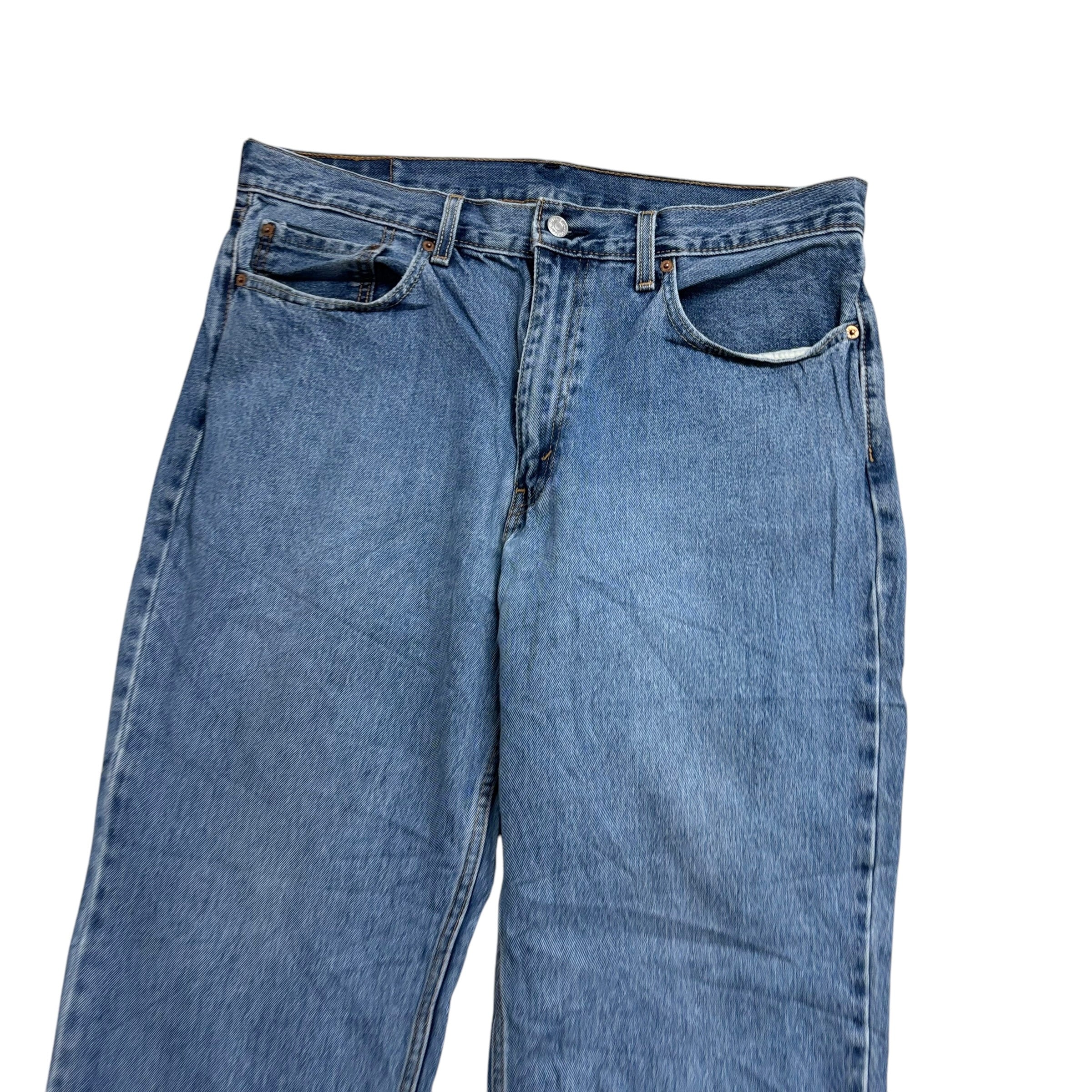 Levis 550 Jeans W36 L30 Mens Light Blue Baggy Relaxed Straight Fit Denim (E)