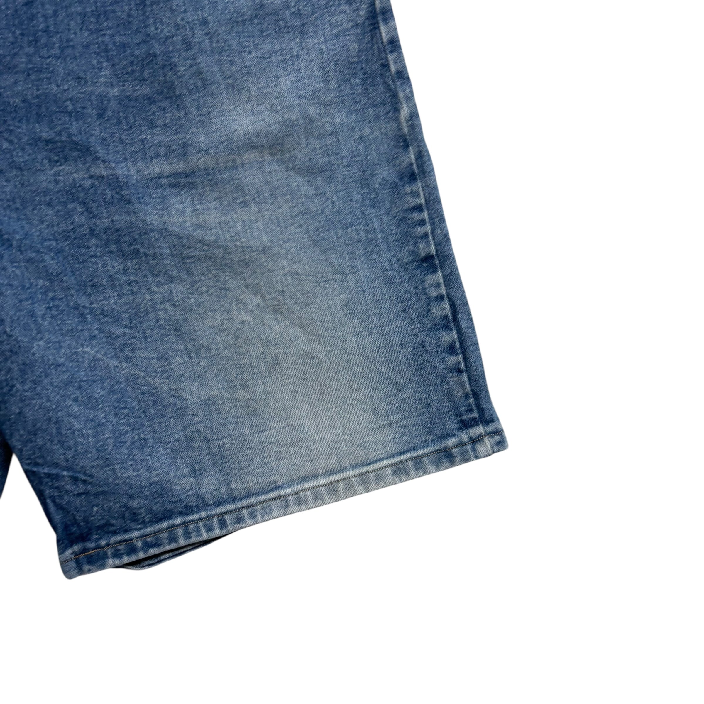 Wrangler Baggy Jorts W44 Mens Denim Shorts Mid Blue Relaxed Fit