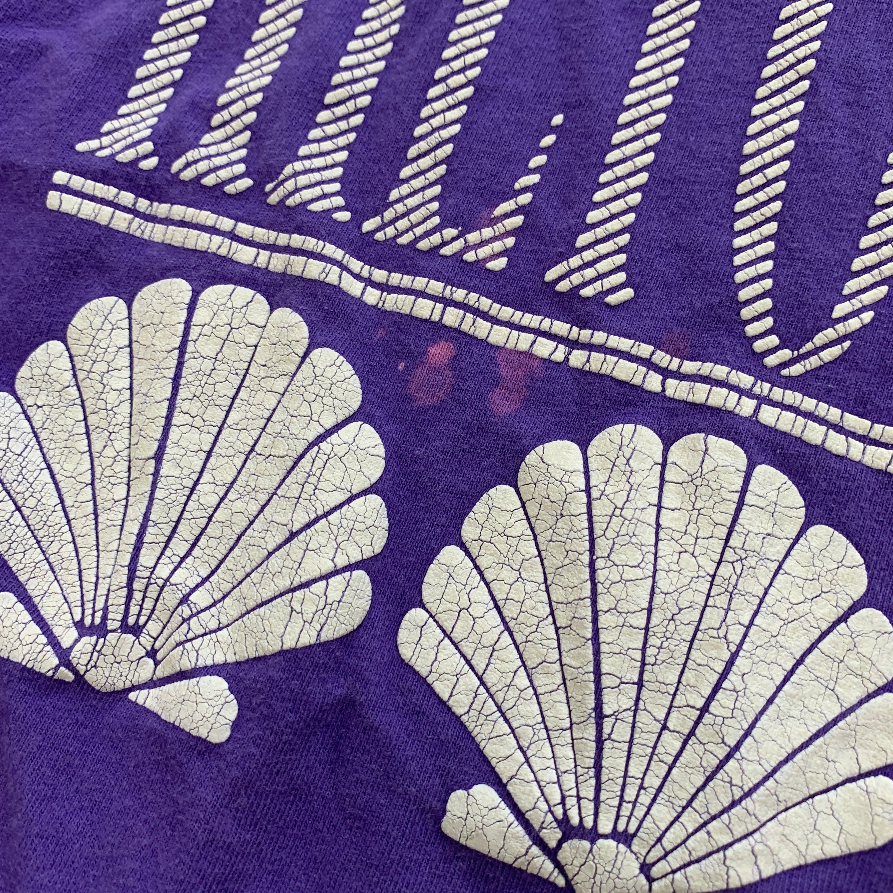 Vintage T Shirt Mens Small Purple Single Stitch Graphic Print 90s USA Tourist