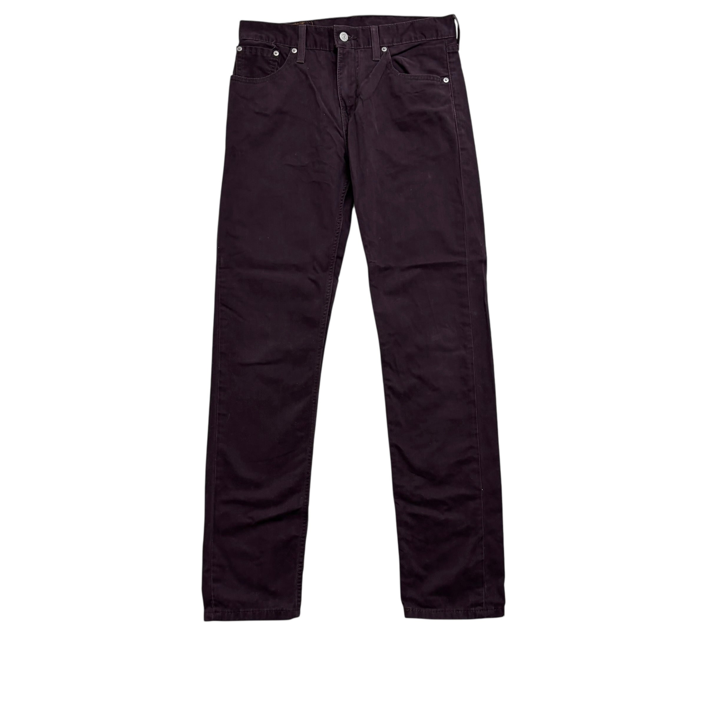 Levis 508 Trousers W29 L32 Mens Purple Regular Tapered Fit Pants (E)