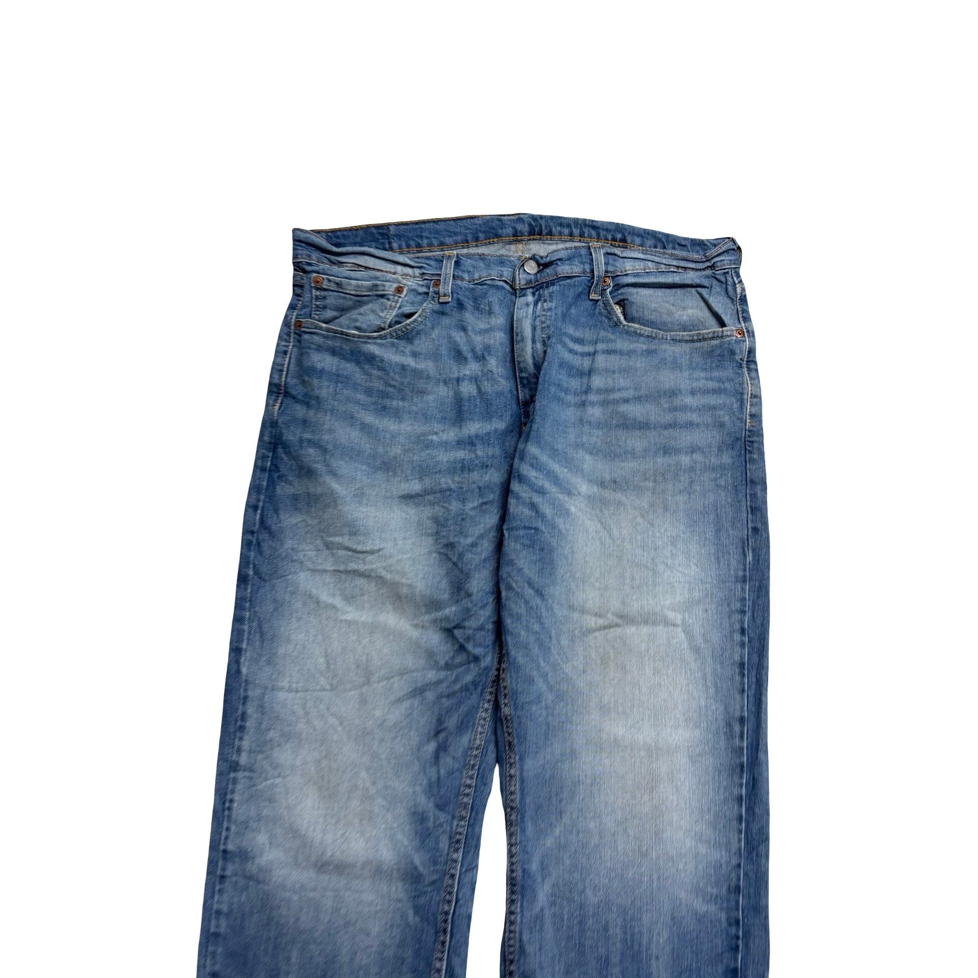 Levis 559 Jeans W36 L30 Mens Mid Blue Relaxed Straight Fit Stretch Denim