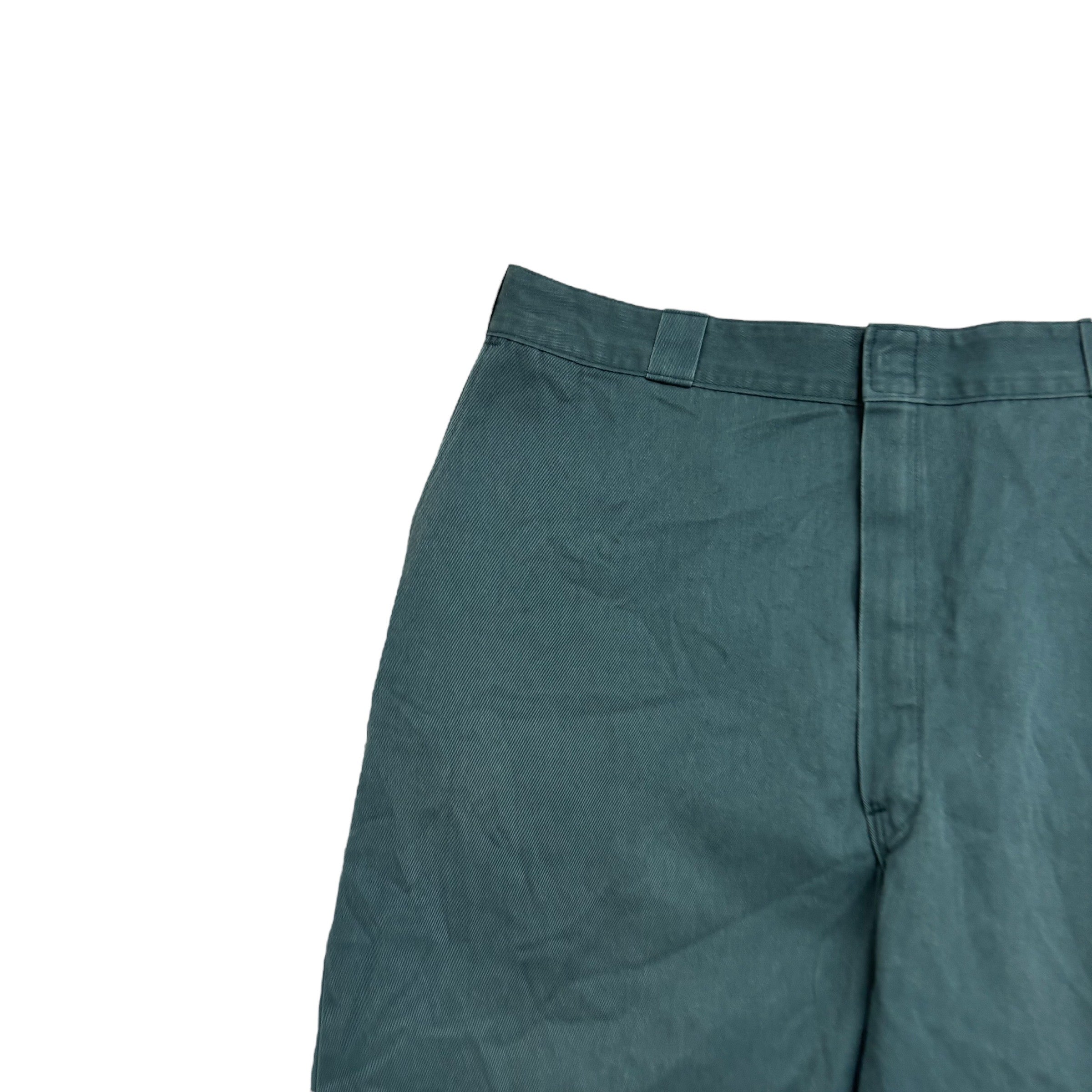 Dickies 874 Trousers W40 L34 Mens Green Pants Original Straight Fit Workwear