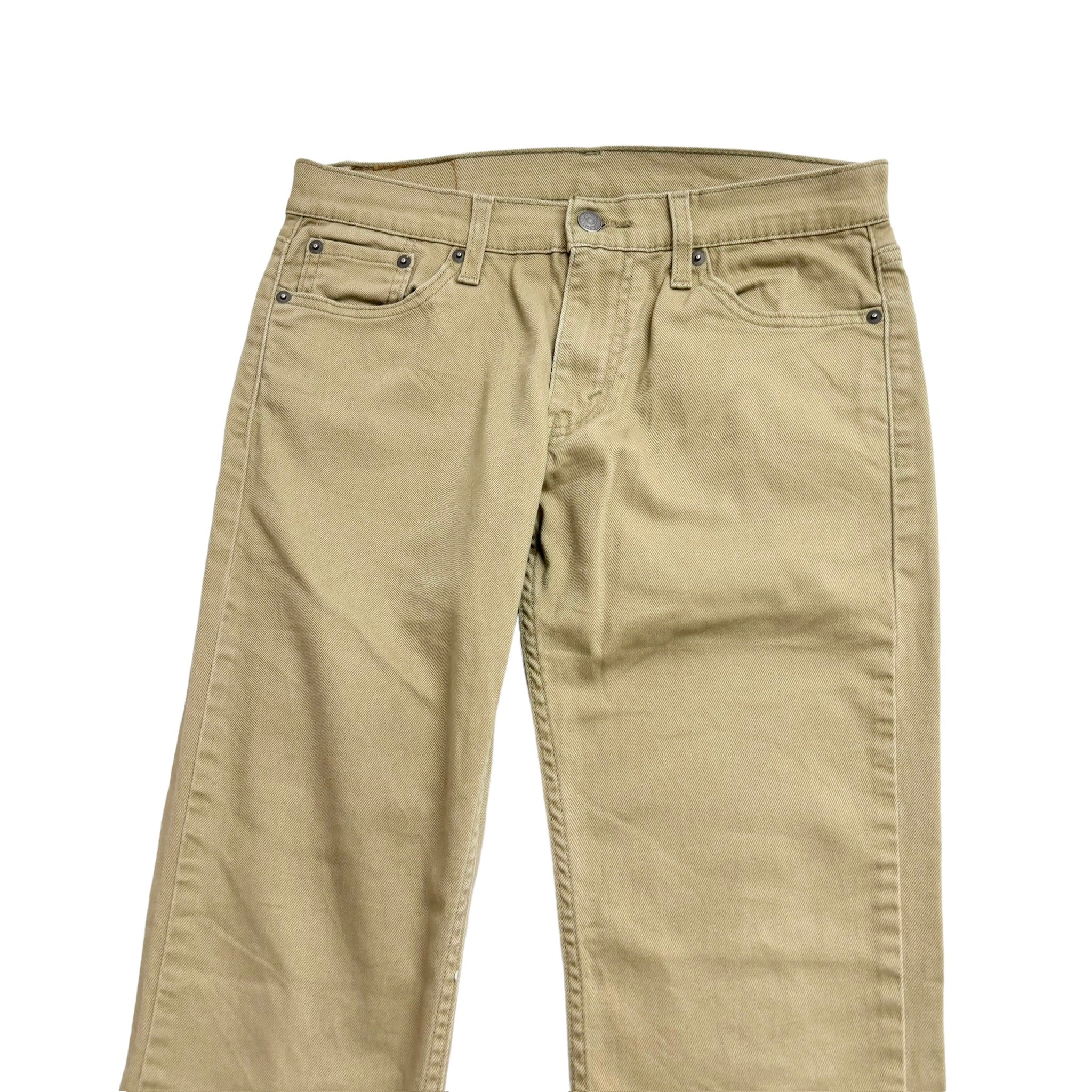 Levis 511 Trousers W29 L32 Mens Beige Tan Slim Fit Stretch Cotton Pants