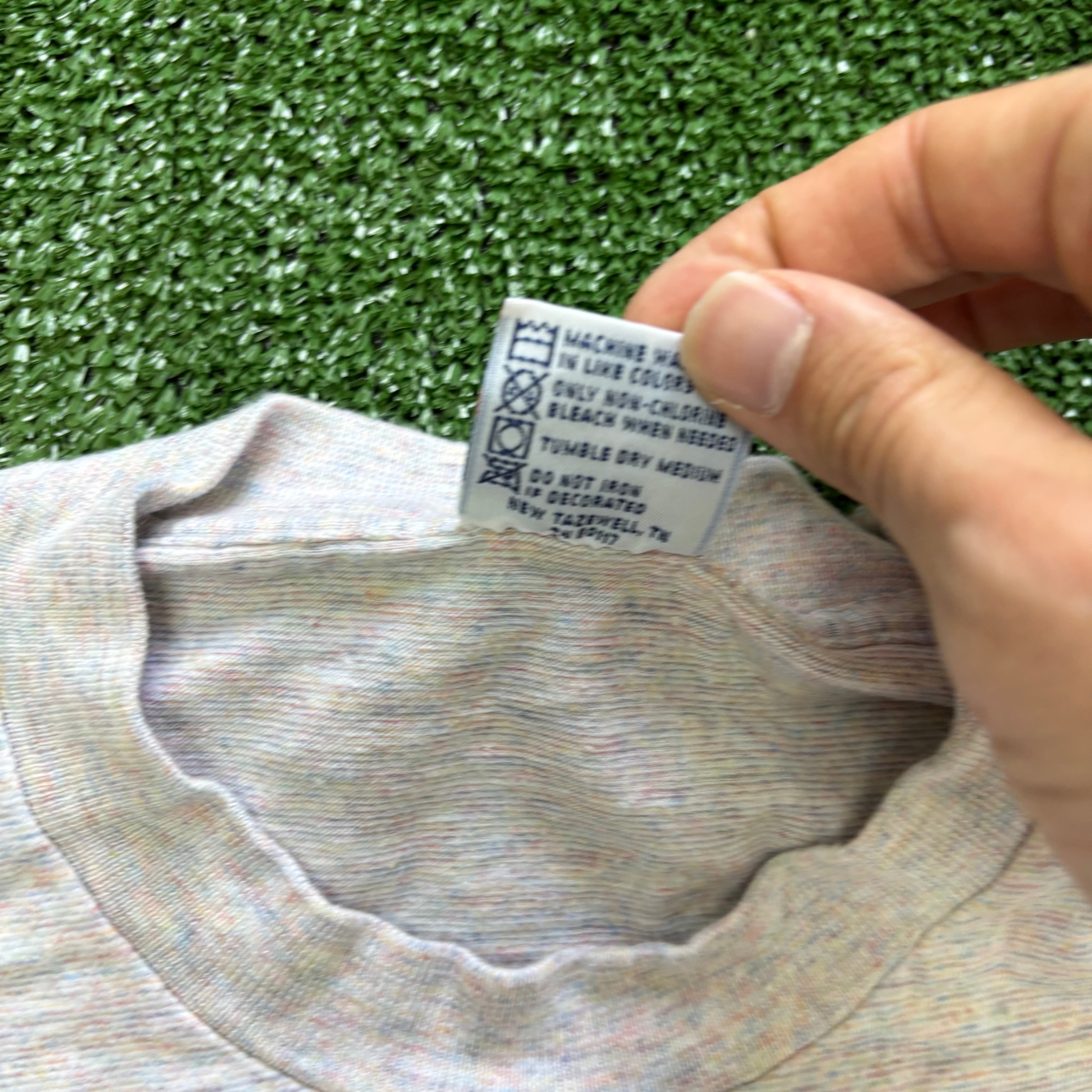 Vintage T Shirt Mens Large Grey Single Stitch Graphic Print 90s Hawaii (E)