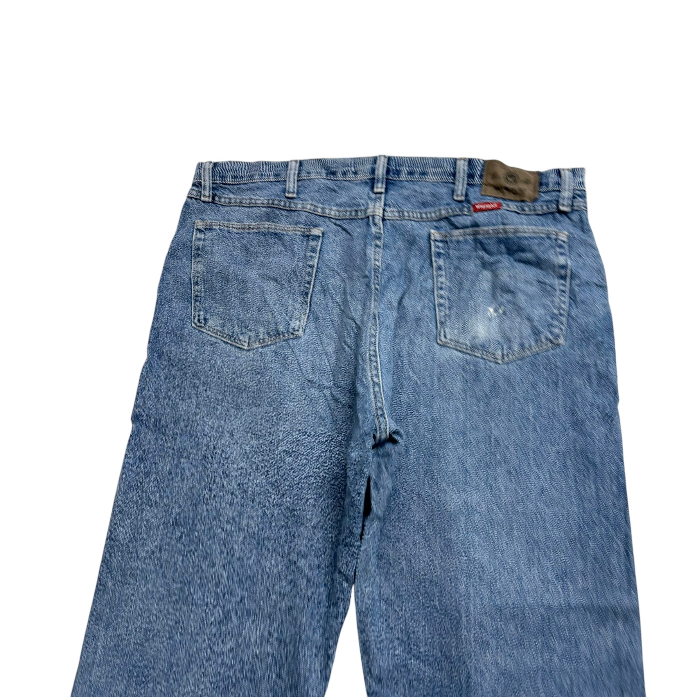 Wrangler Jeans W40 L30 Mens Light Blue Regular Straight Fit Vintage Denim