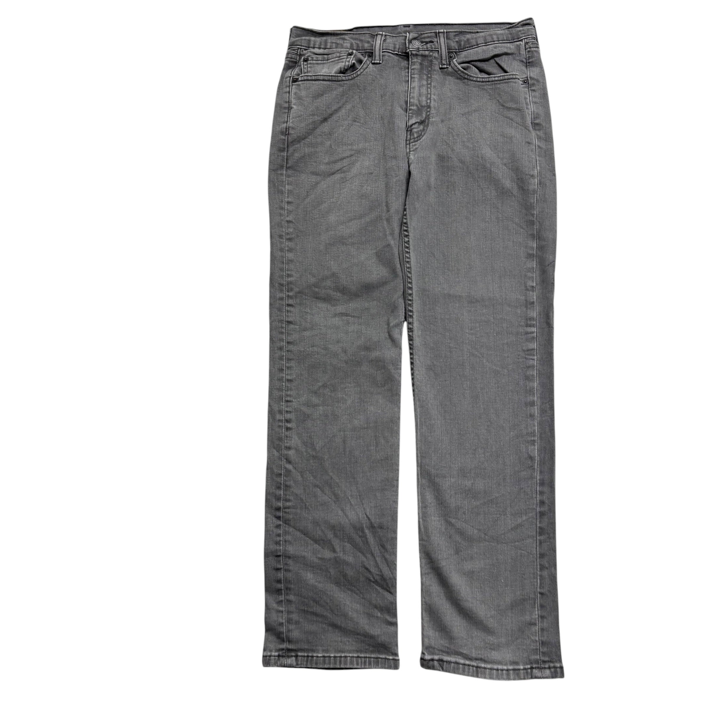 Levis 514 Jeans W31 L29 Mens Grey Regular Straight Fit Stretch Denim (E)