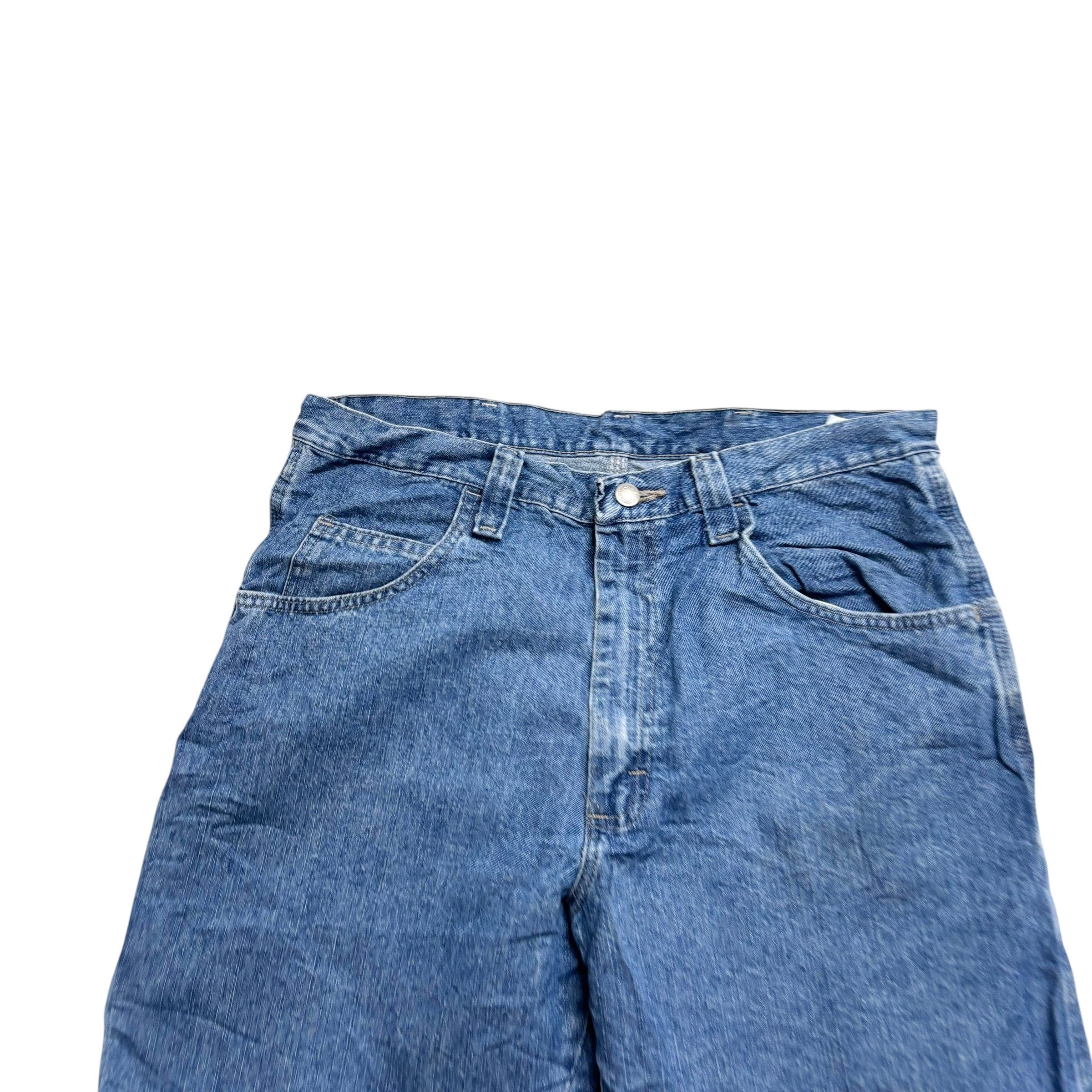 Wrangler Baggy Jorts W34 Mens Light Blue Denim Shorts Relaxed Fit Carpenter (E)