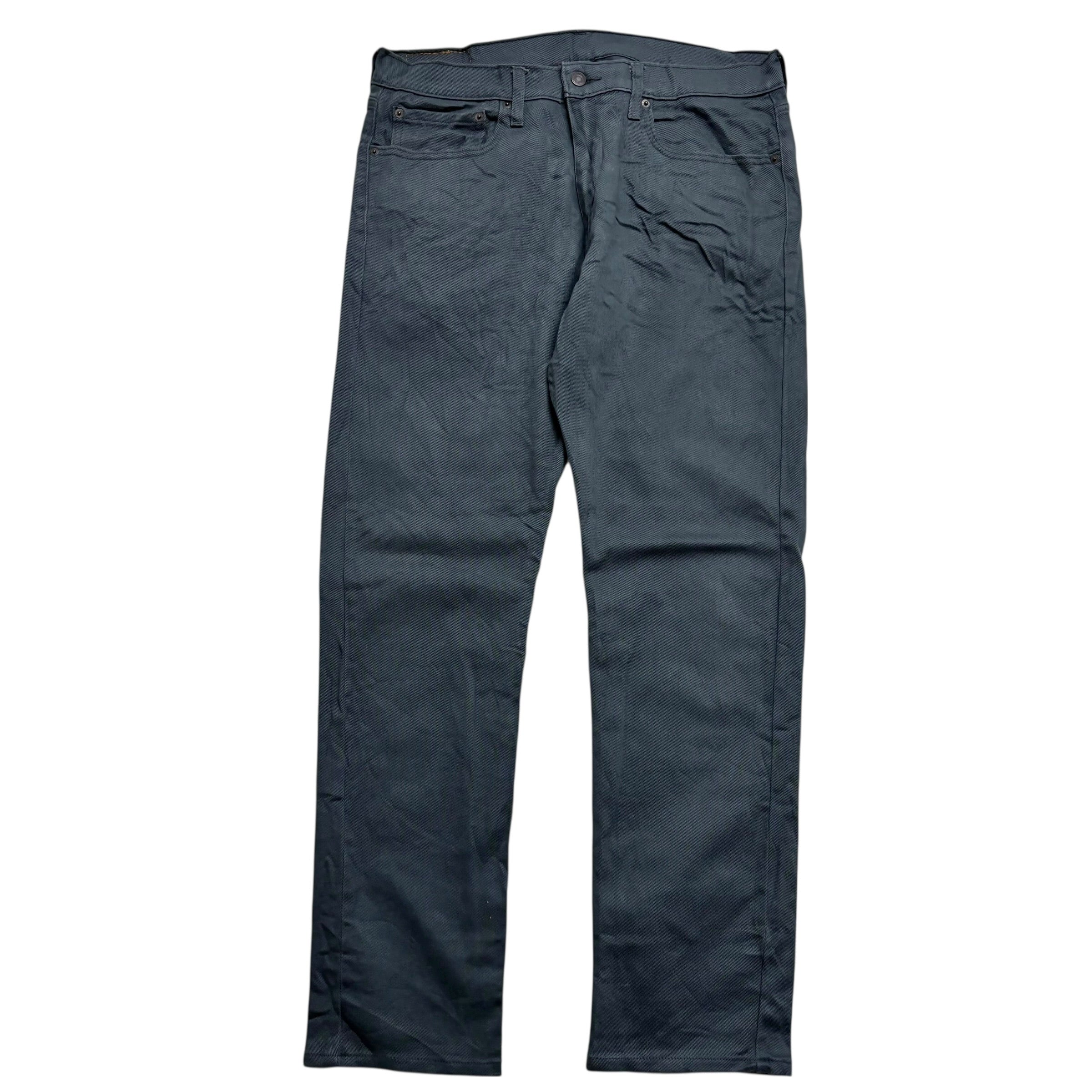 Levis 502 Trousers W34 L32 Mens Grey Regular Tapered Fit Cotton Pants (E)