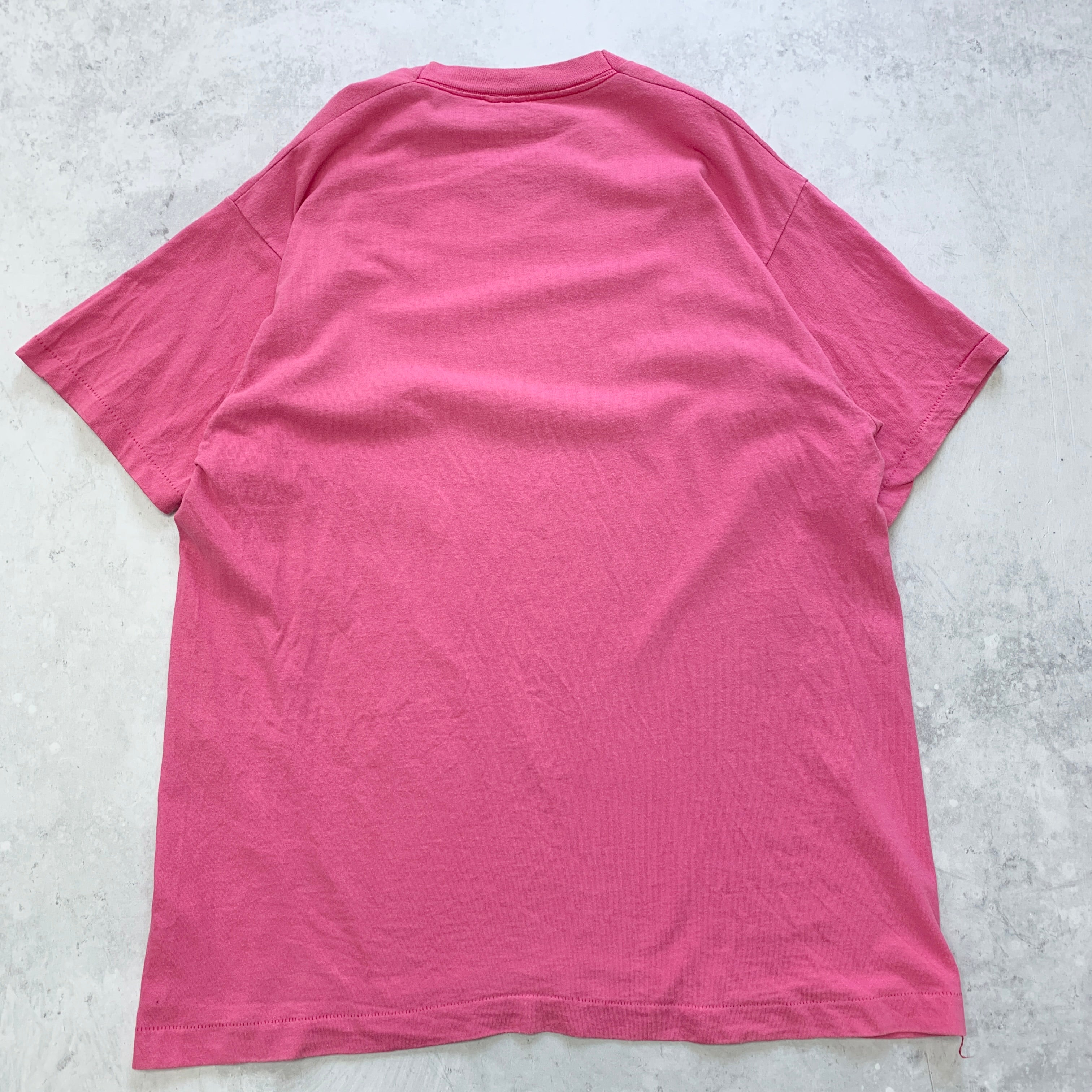 Vintage T Shirt Mens XL Pink Single Stitch Graphic Print 90s USA