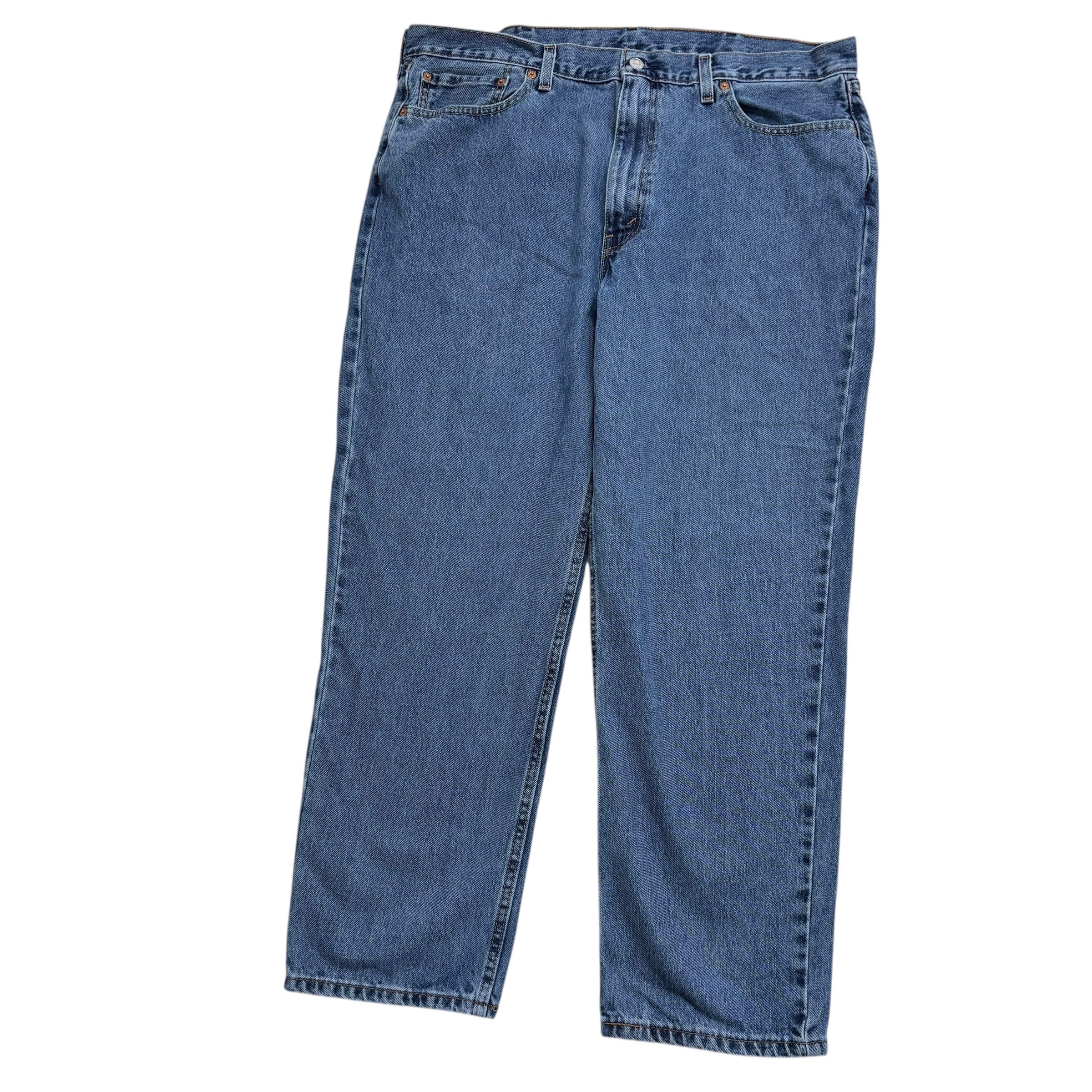 Levis 550 Jeans W40 L30 Mens Mid Blue Baggy Relaxed Straight Fit Denim