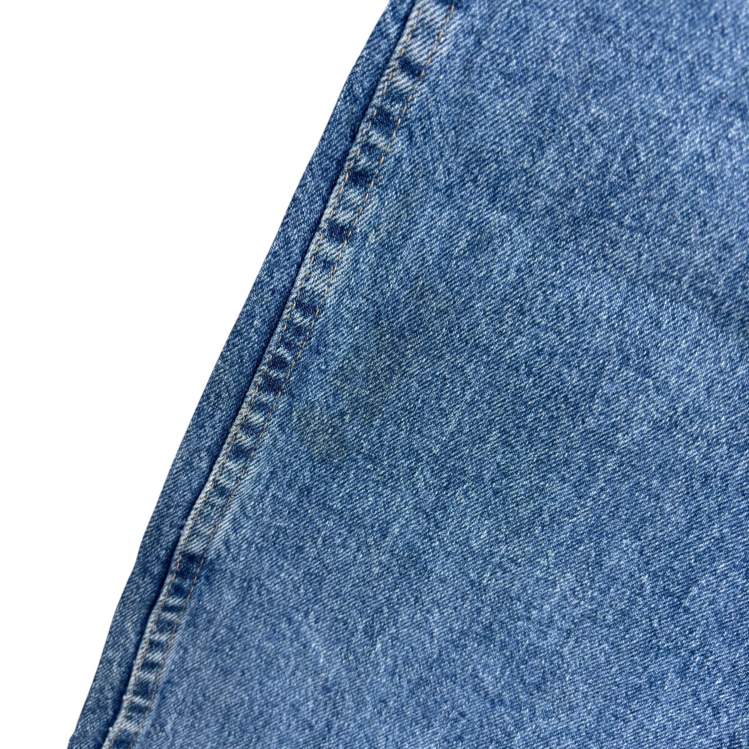 Wrangler Jeans W36 L30 Mens Mid Blue Regular Straight Fit Stretch Denim