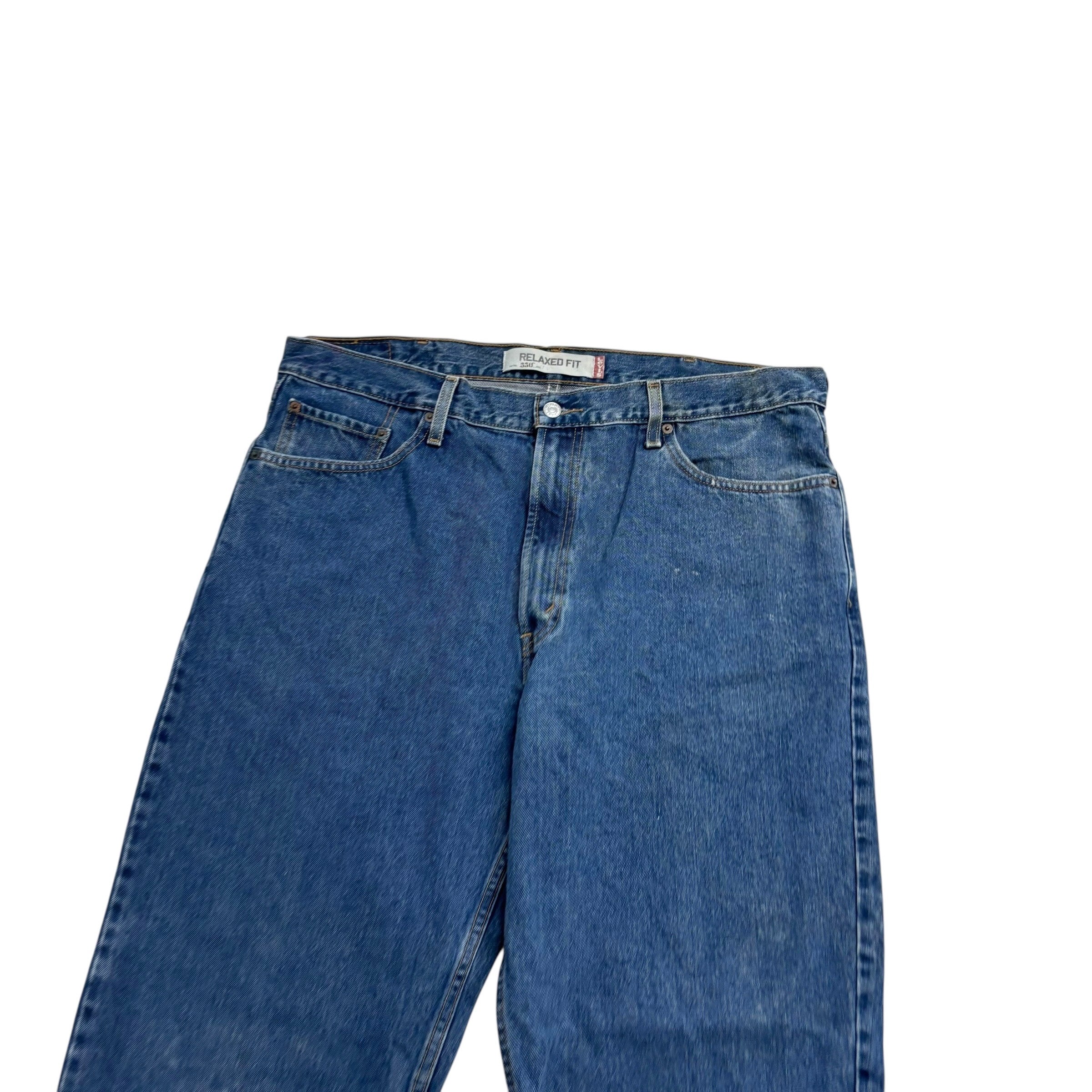 Levis 550 Jeans W40 L30 Mens Mid Blue Baggy Relaxed Straight Fit Vintage (F)