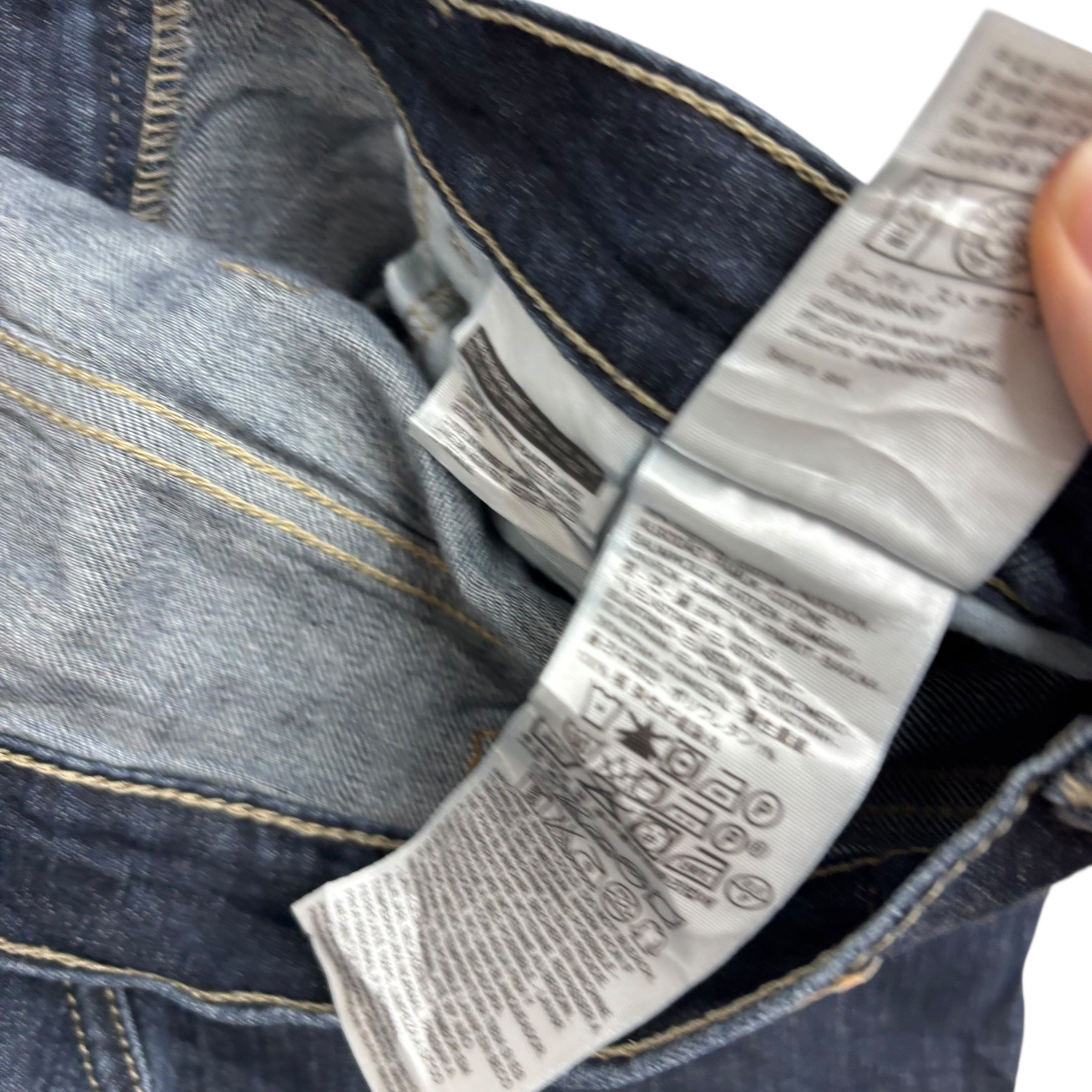 Levis 541 Jeans W33 L31 Mens Dark Blue Athletic Tapered Fit Stretch Denim (F)