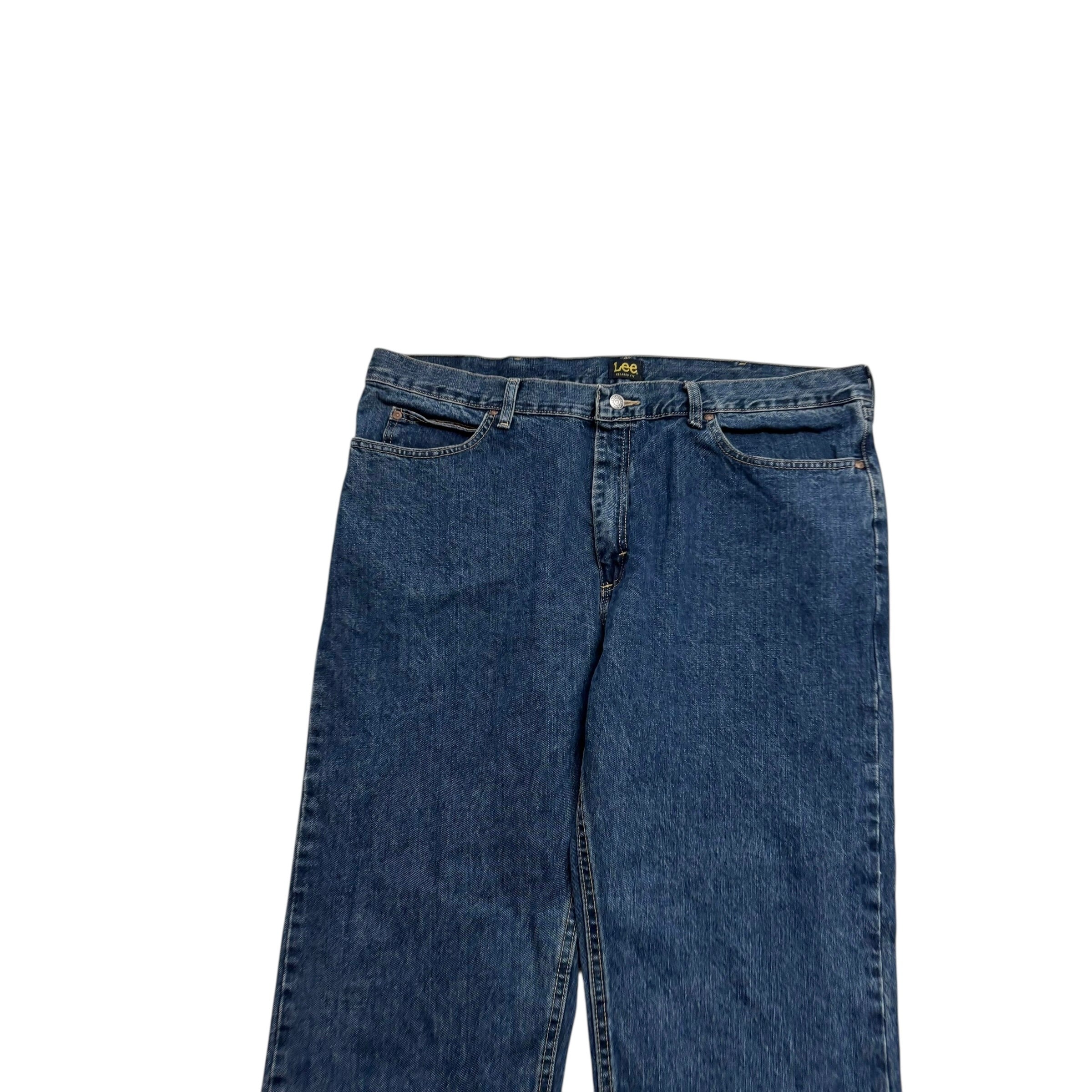 Lee Jeans W40 L27 Mens Dark Blue Baggy Relaxed Straight Fit Denim