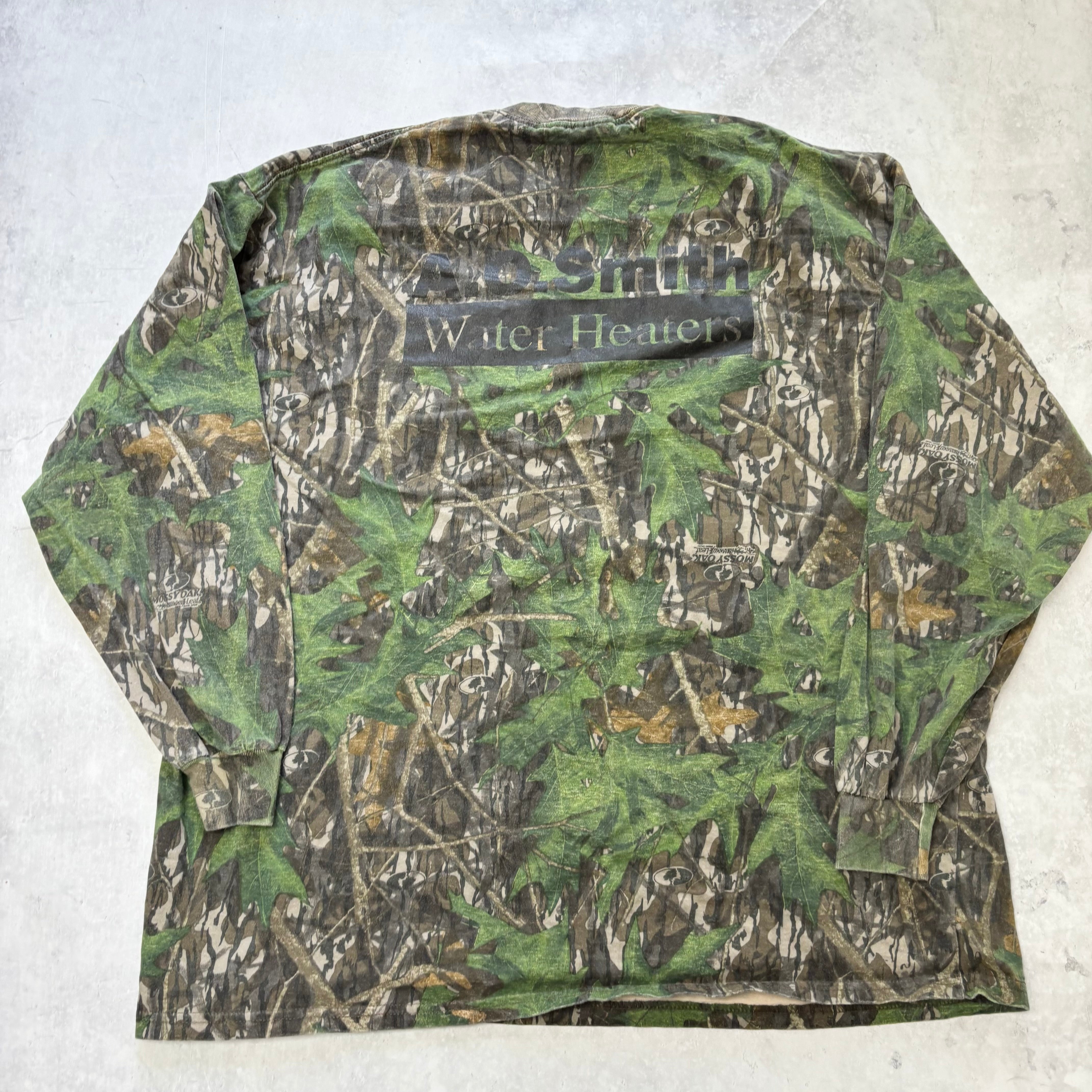 Vintage RealTree T Shirt Mens XXL Camo Y2K Hunting Jerzees Long Sleeve (E)