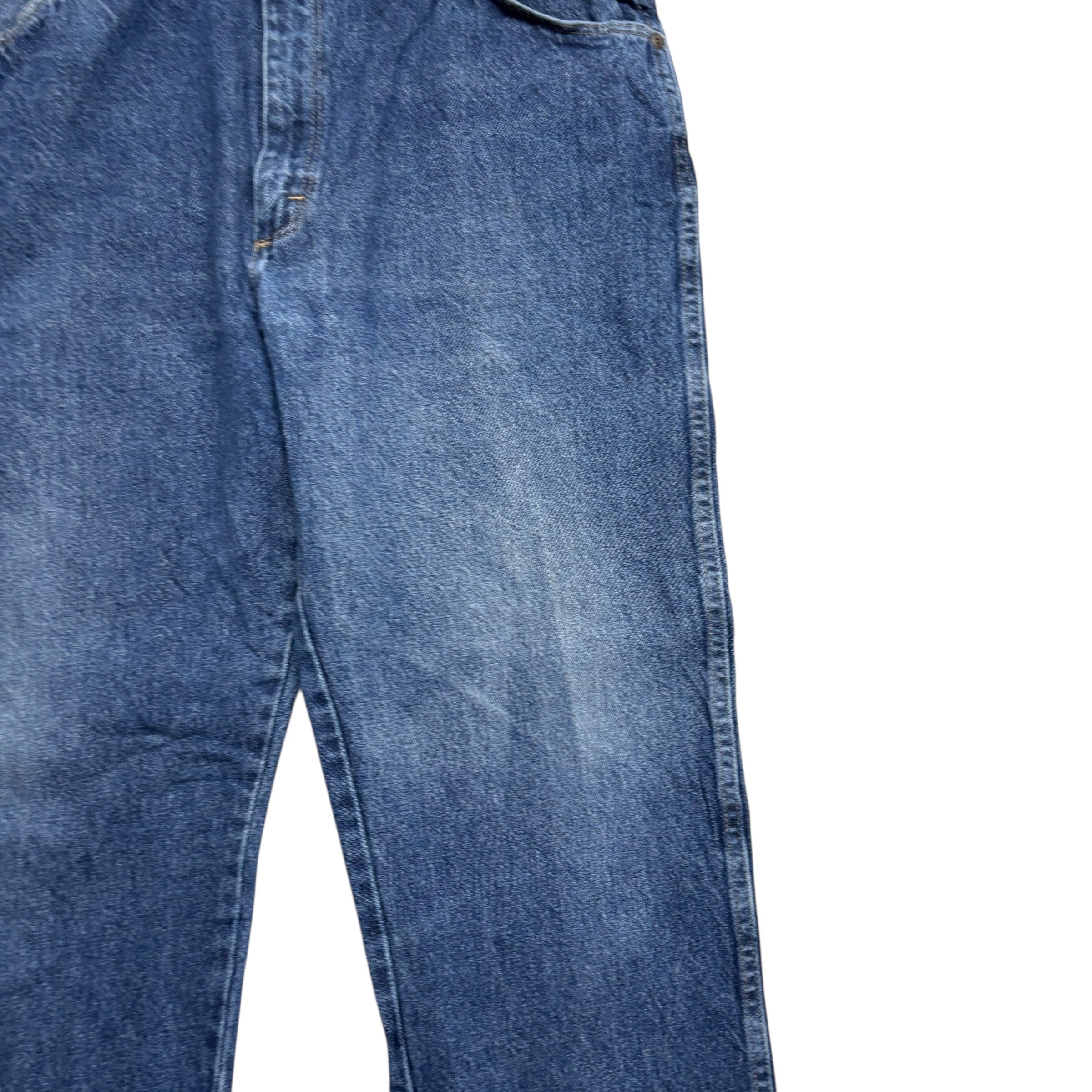 Wrangler Jeans W38 L32 Mens Mid Blue Regular Straight Fit Vintage Denim