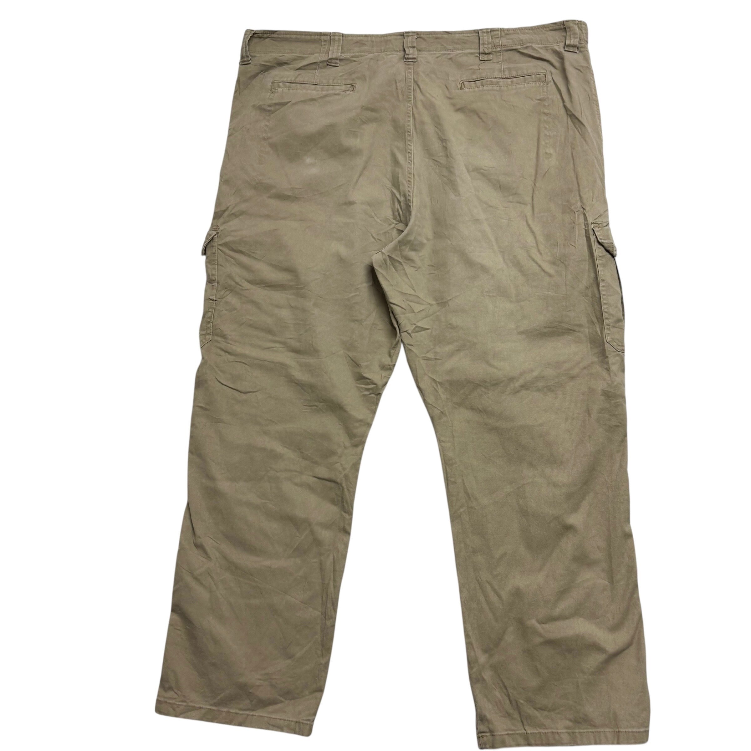Wrangler Cargo Pants W44 L30 Mens Beige Baggy Relaxed Straight Fit Trousers