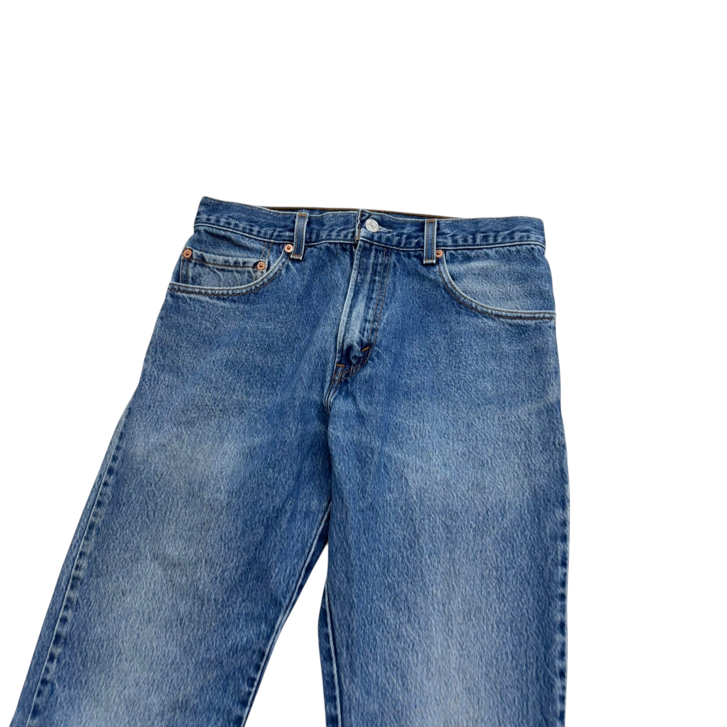 Levis 517 Jeans W30 L31 Mens Mid Blue Regular Bootcut Fit Vintage Denim (F)