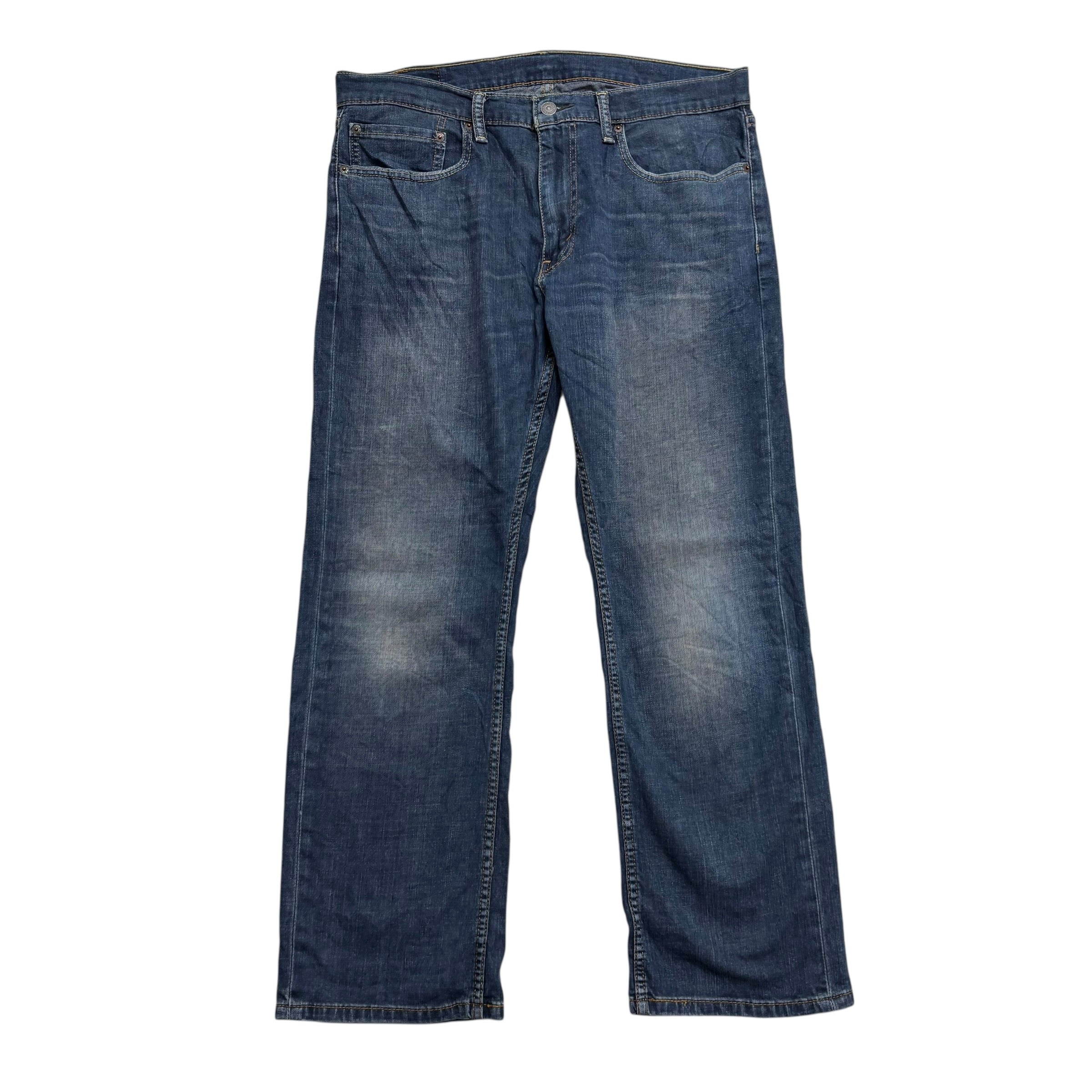 Levis 559 Jeans W34 L30 Mens Dark Blue Baggy Relaxed Straight Stretch Denim (E)