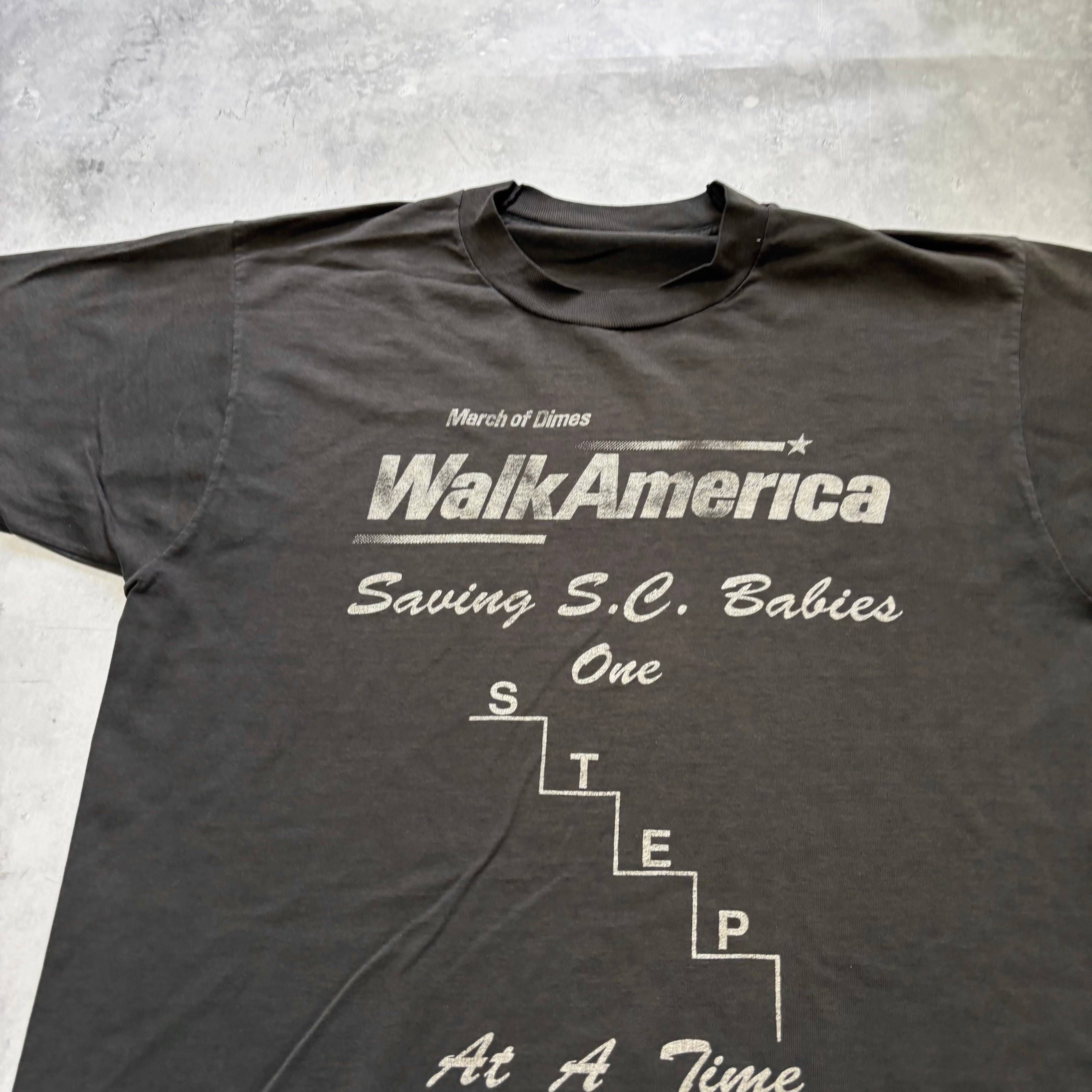 Vintage T Shirt Mens Medium Black Single Stitch Graphic Print 90s USA