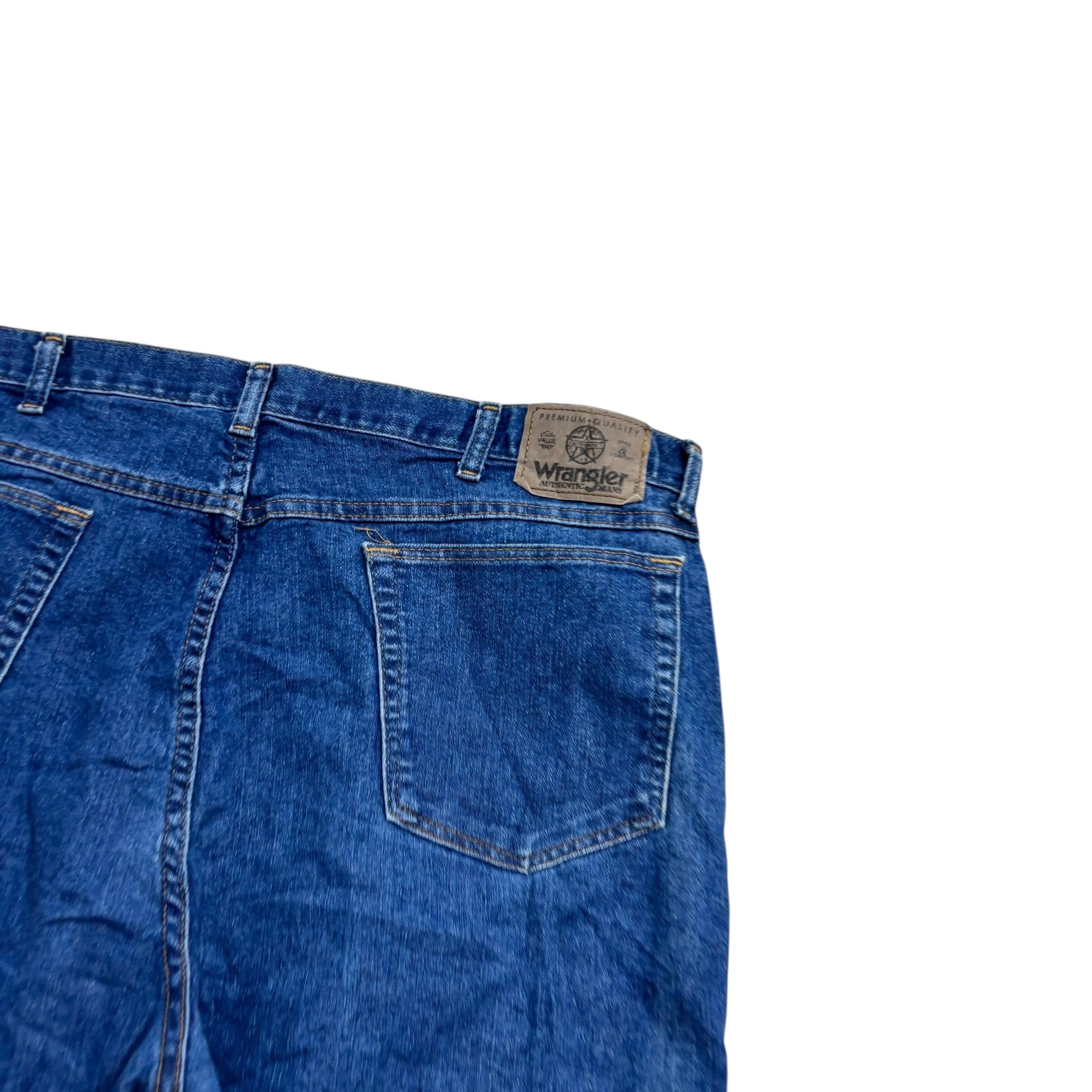 Wrangler Jeans W40 L30 Mens Mid Blue Regular Straight Fit Vintage Denim (E)