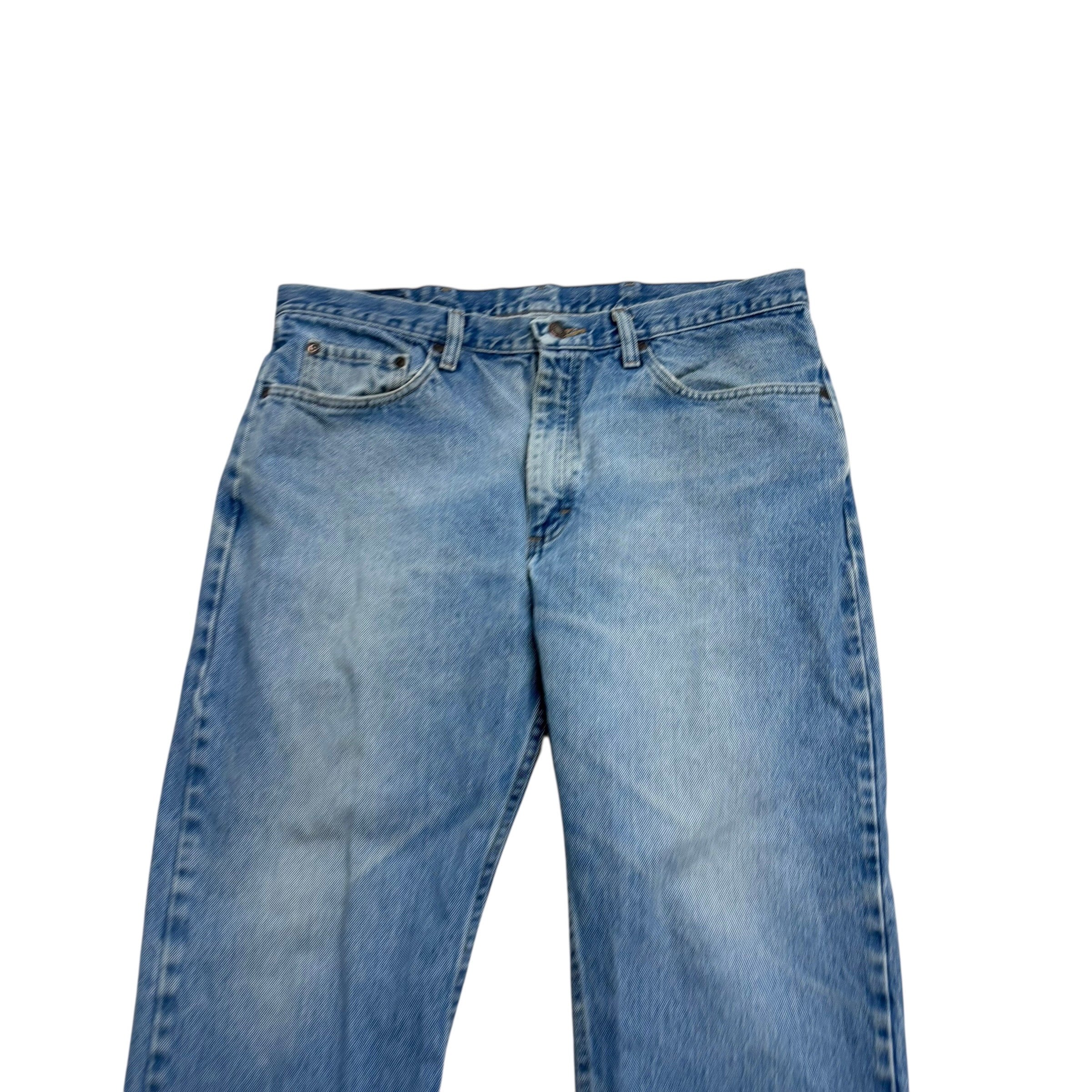 Wrangler Jeans W35 L25 Mens Light Blue Regular Straight Fit Denim