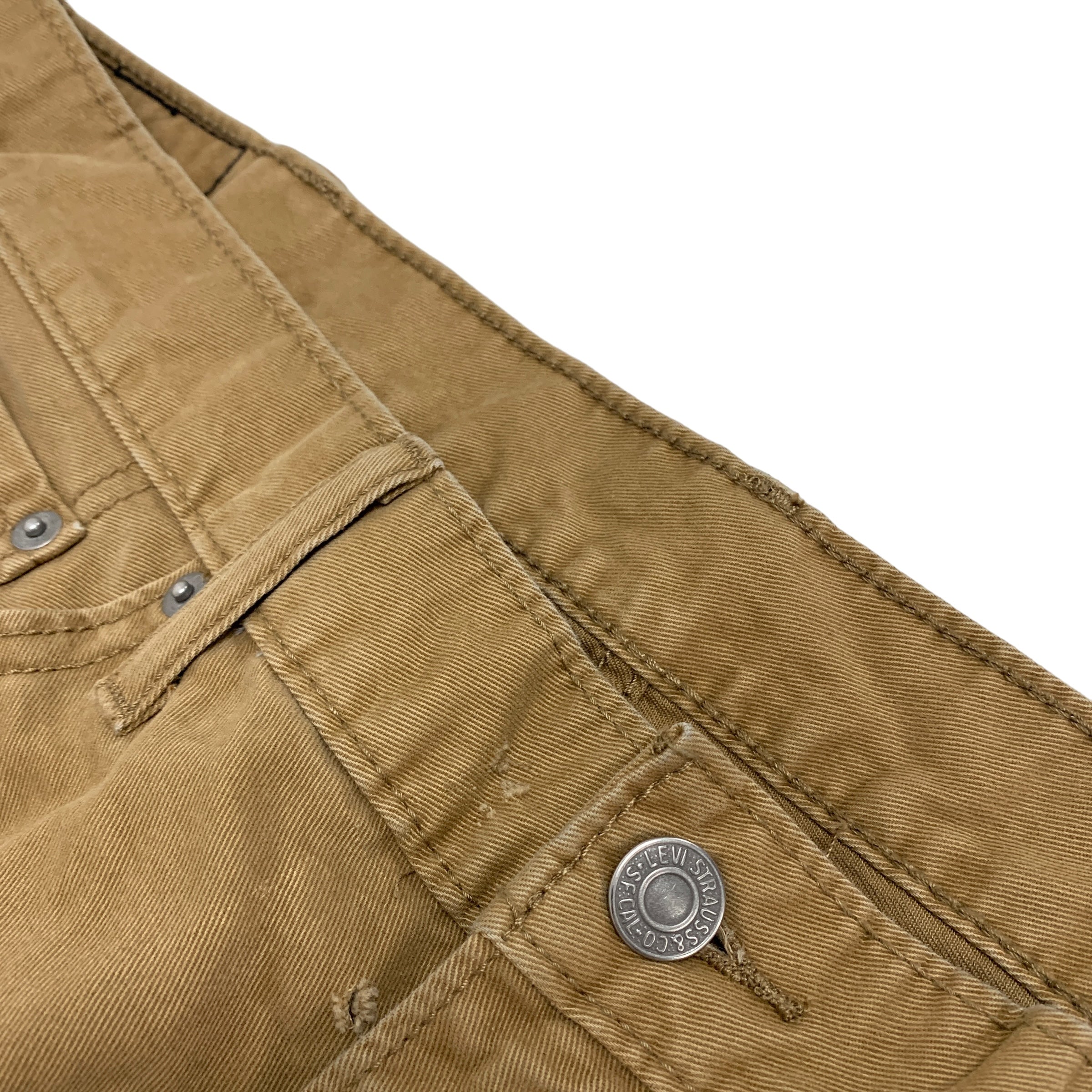 Levis 514 Trousers W38 L30 Mens Brown Chino Straight Fit Cotton