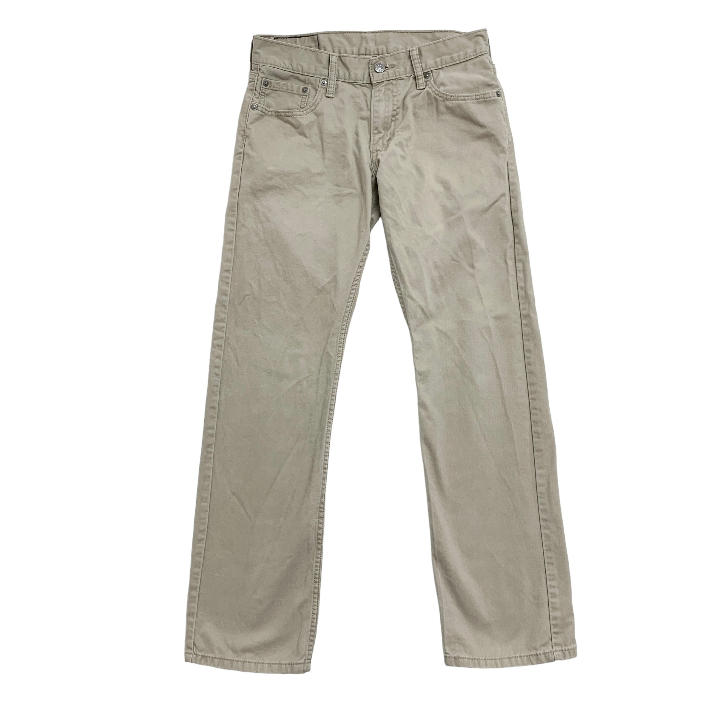 Levis 514 Trousers W30 L32 Mens Beige Stone Regular Straight Fit Cotton Pants