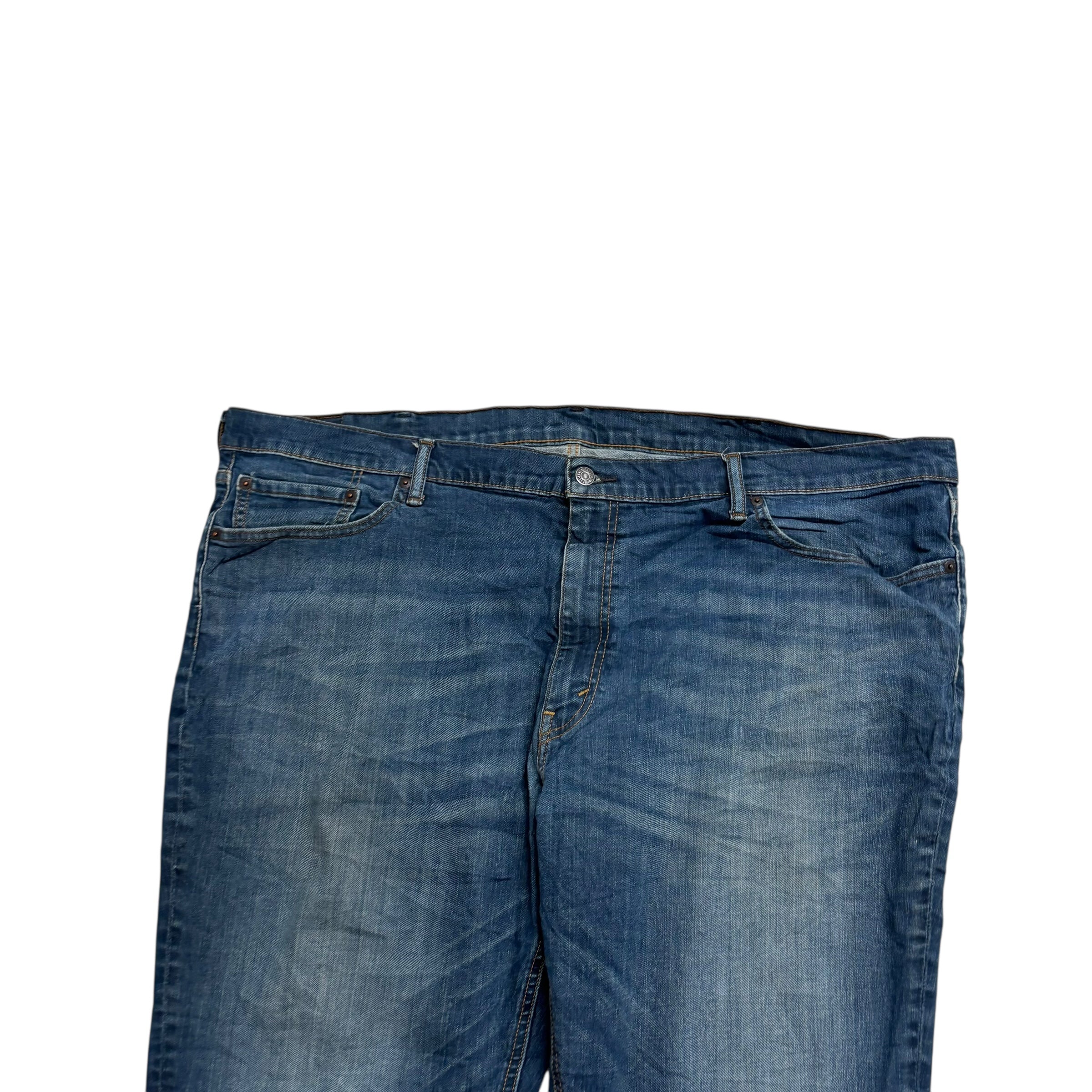 Levis 541 Jeans W48 L29 Mens Dark Blue Athletic Tapered Fit Stretch Denim (E)