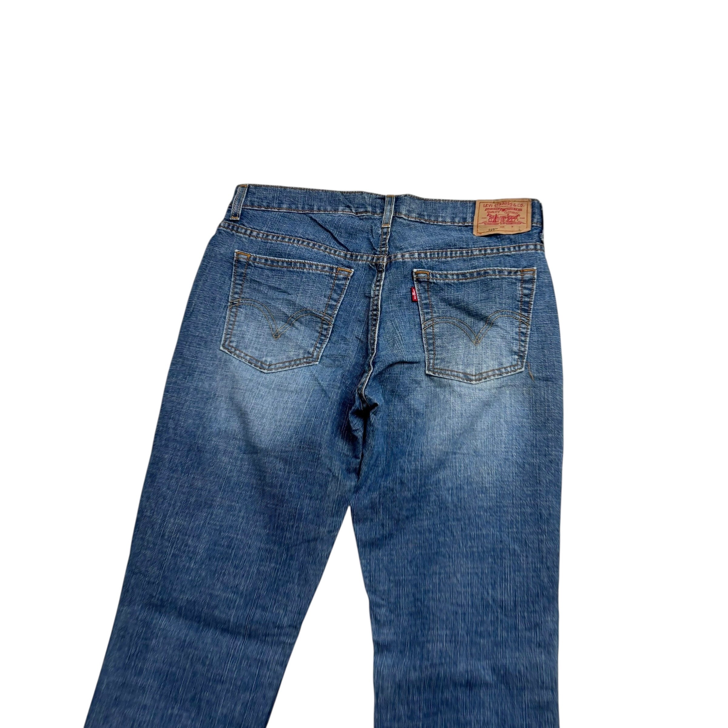 Levis 515 Jeans W32 L34 Womens Regular Bootcut Mid Blue Stretch Vintage (E)