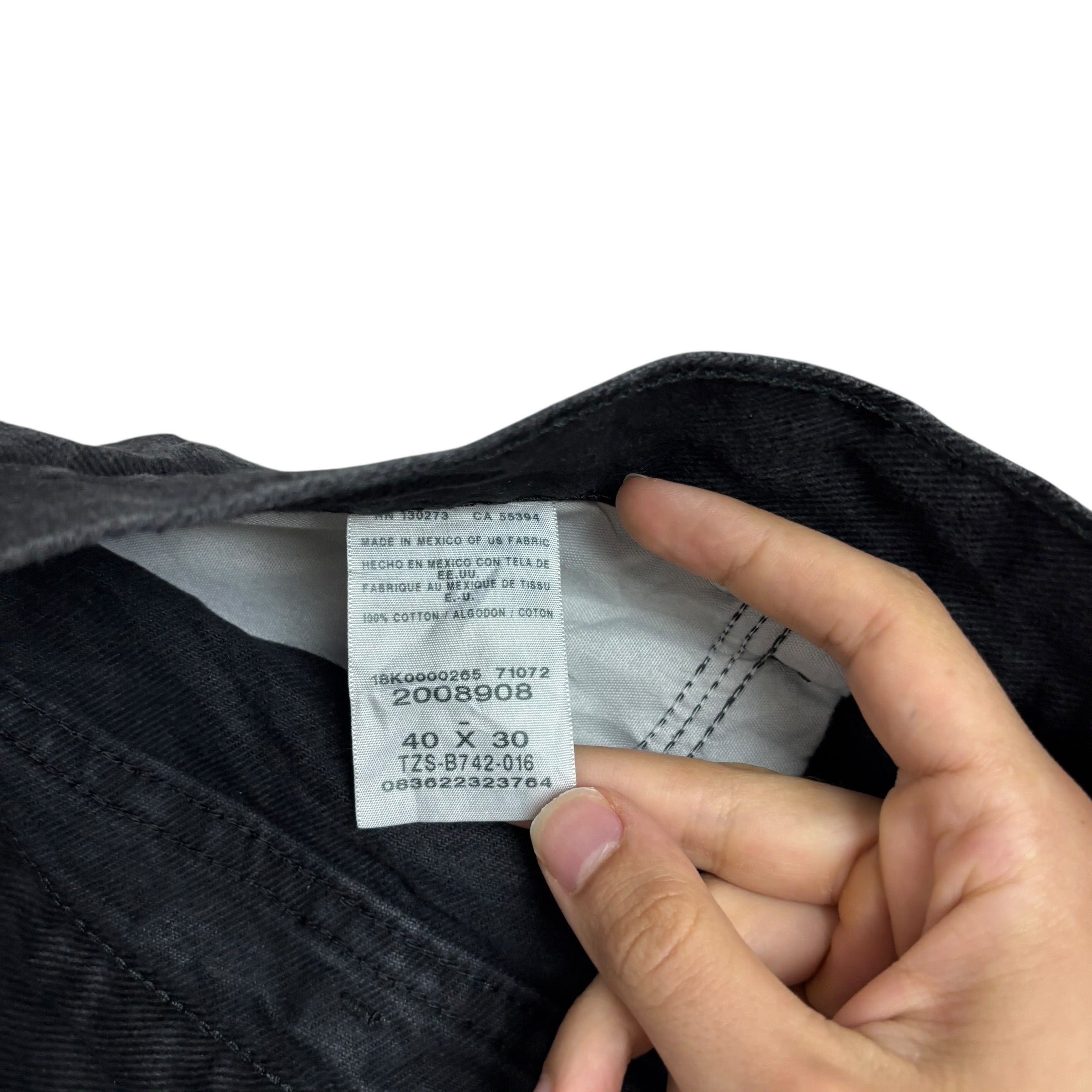 Lee Jeans W40 L30 Mens Regular Straight Fit Black Denim (E)