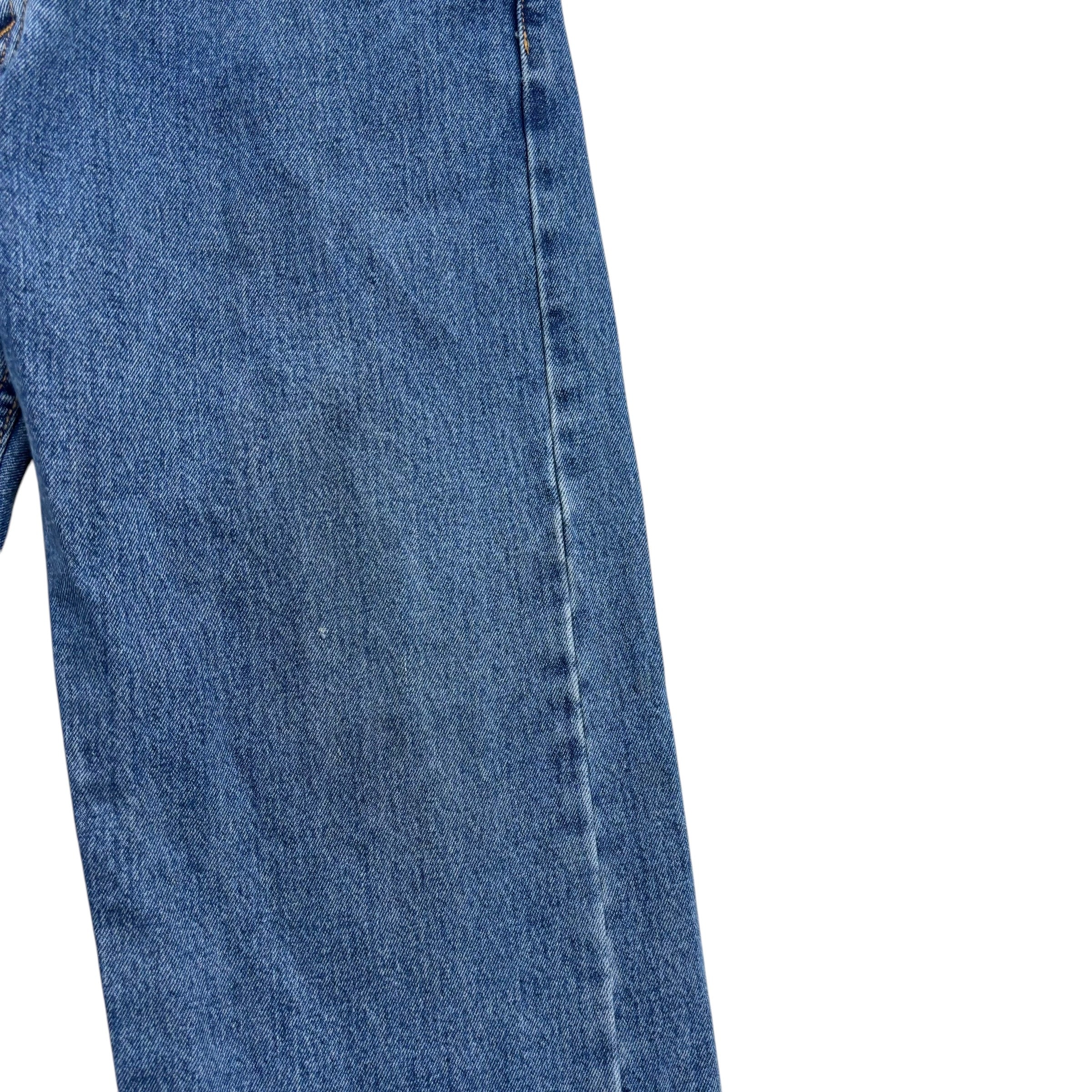 Levis 505 Jeans W36 L30 Mens Mid Blue Regular Straight Fit Denim