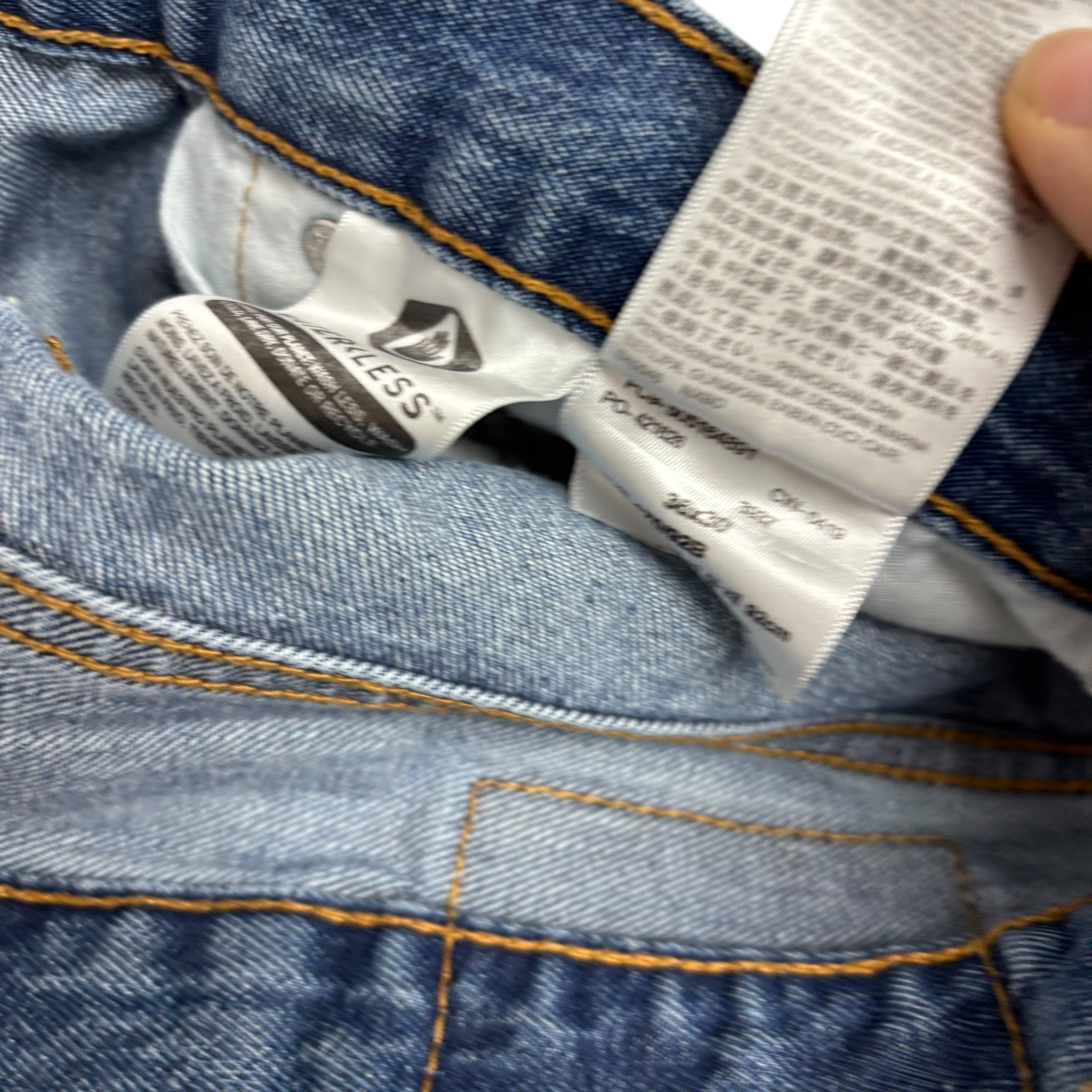 Levis 516 Jeans W36 L30 Mens Mid Blue Slim Straight Fit Denim