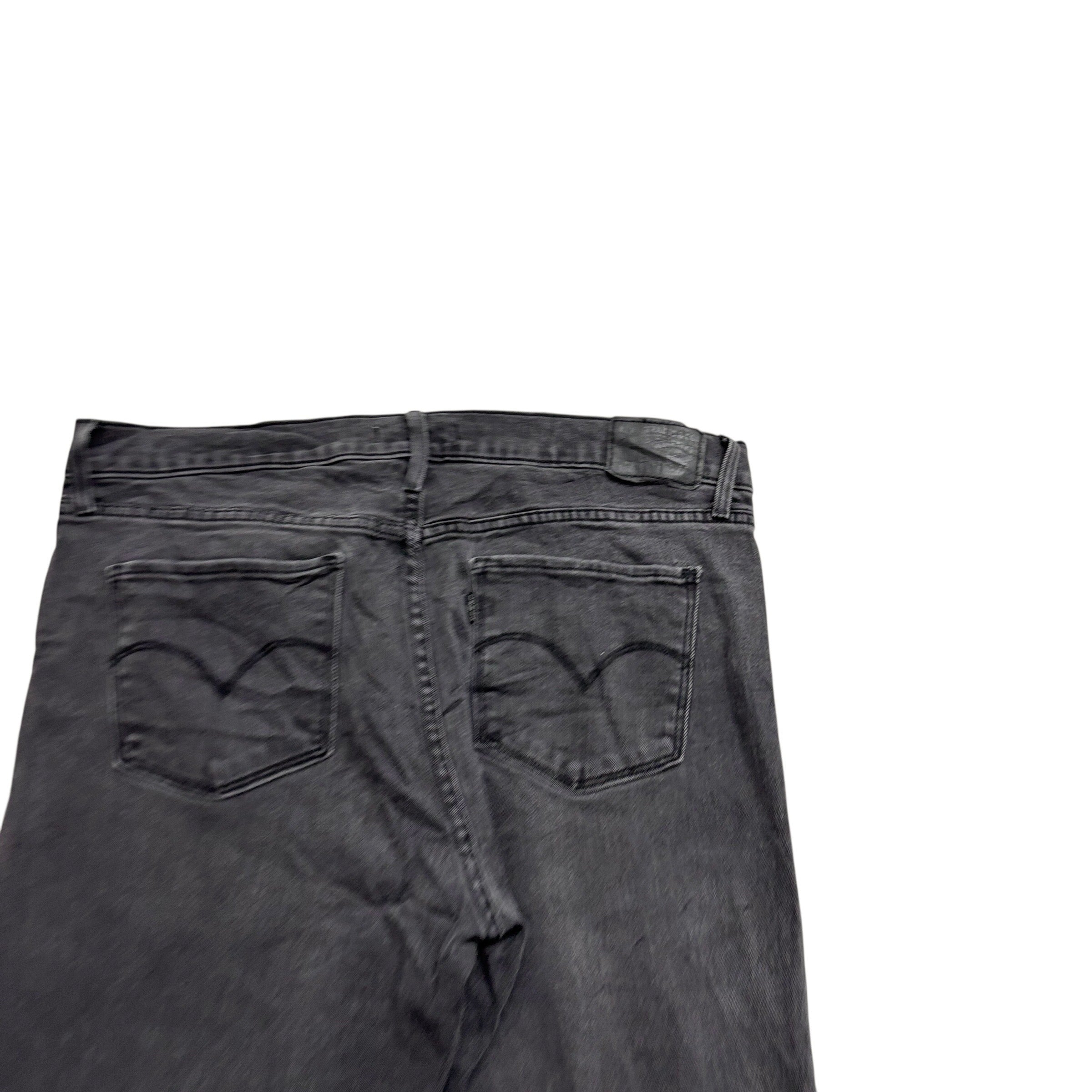 Levis 314 Jeans W33 L32 Womens Shaping Straight Black Stretch Denim