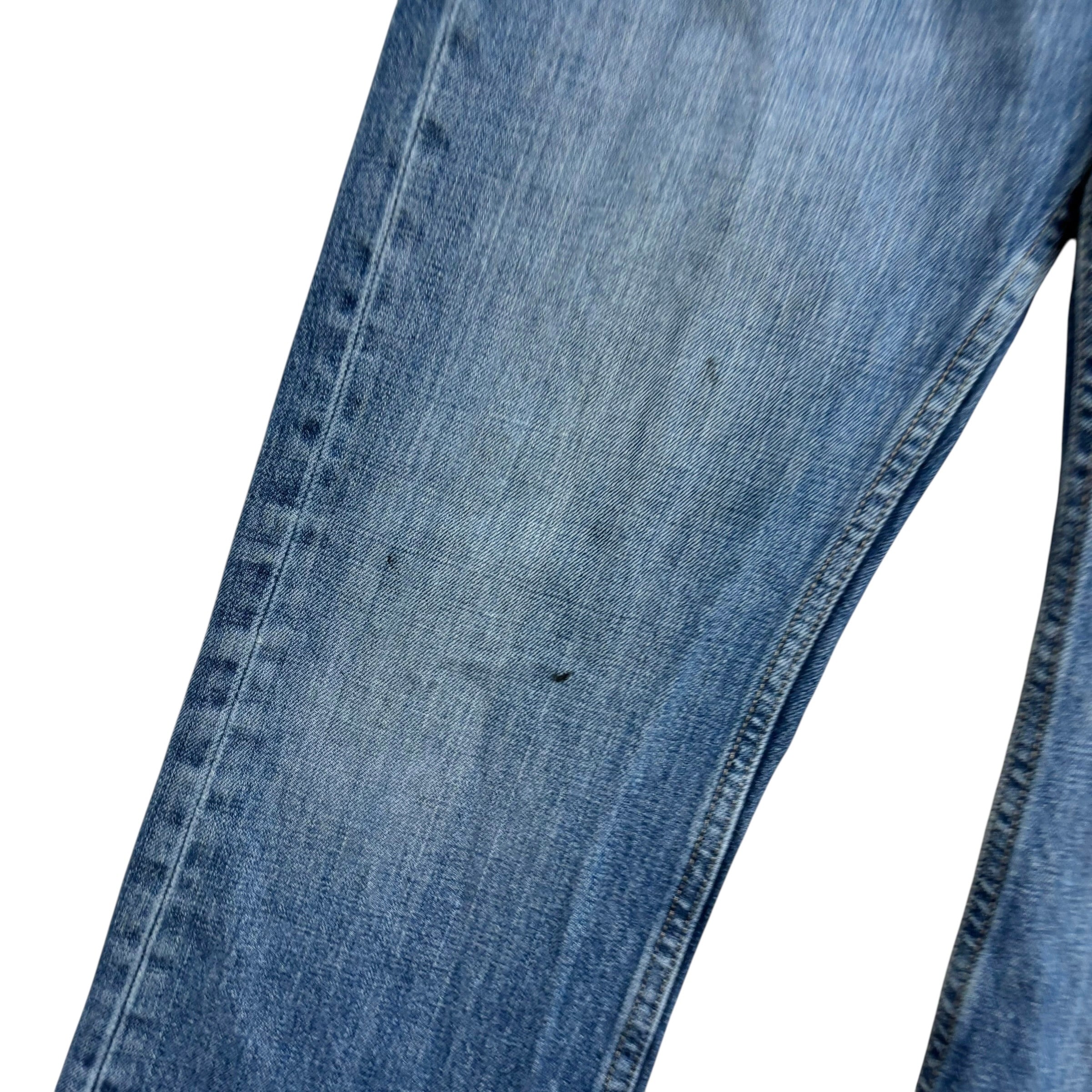 Levis 527 Jeans W34 L30 Mens Mid Blue Slim Bootcut Fit Denim (F)