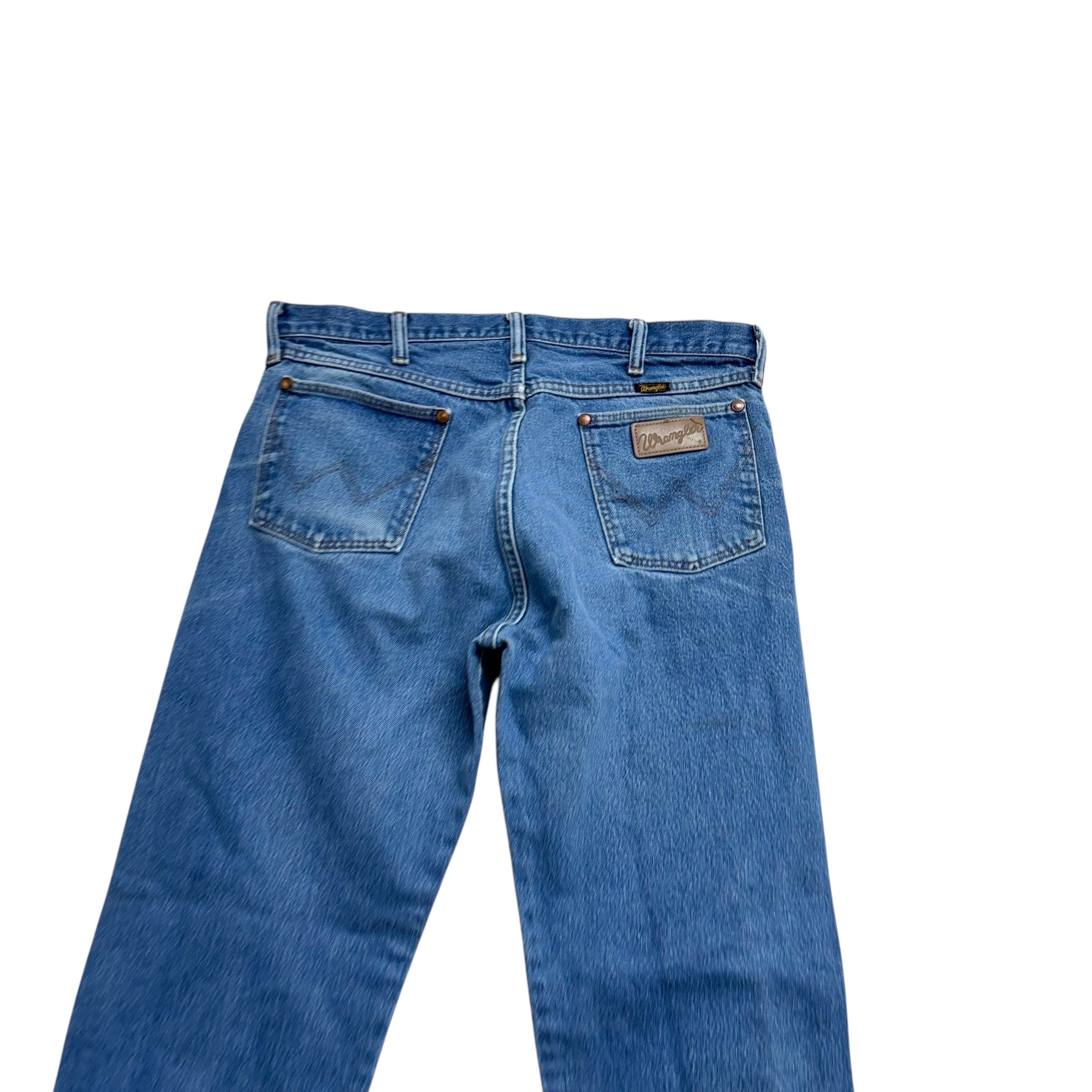Wrangler Jeans Cowboy Cut W33 L30 Mens Mid Blue 13MWZ Vintage USA Made
