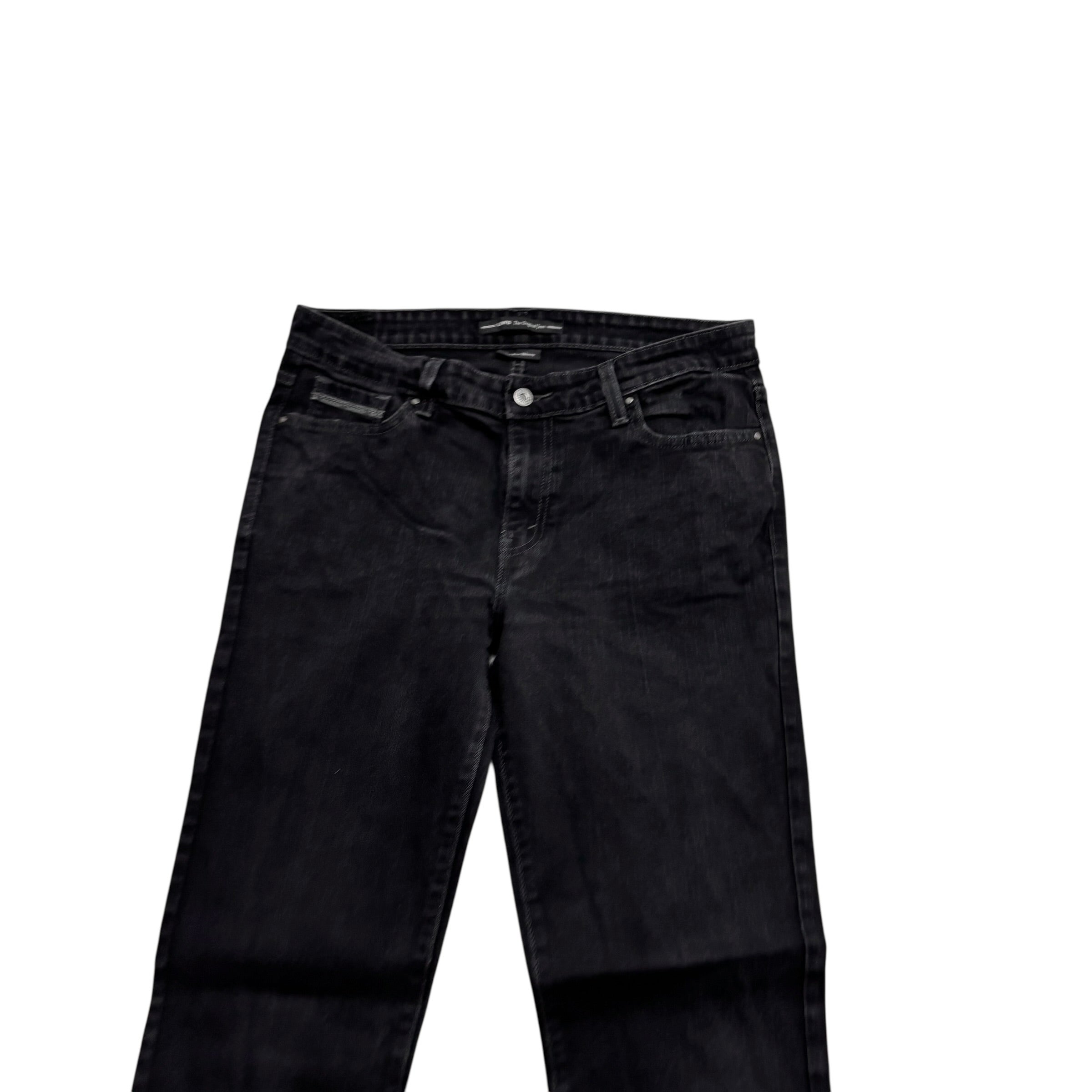 Levis Jeans W32 L30 Womens Skinny Fit Black Stretch Vintage Denim (E)