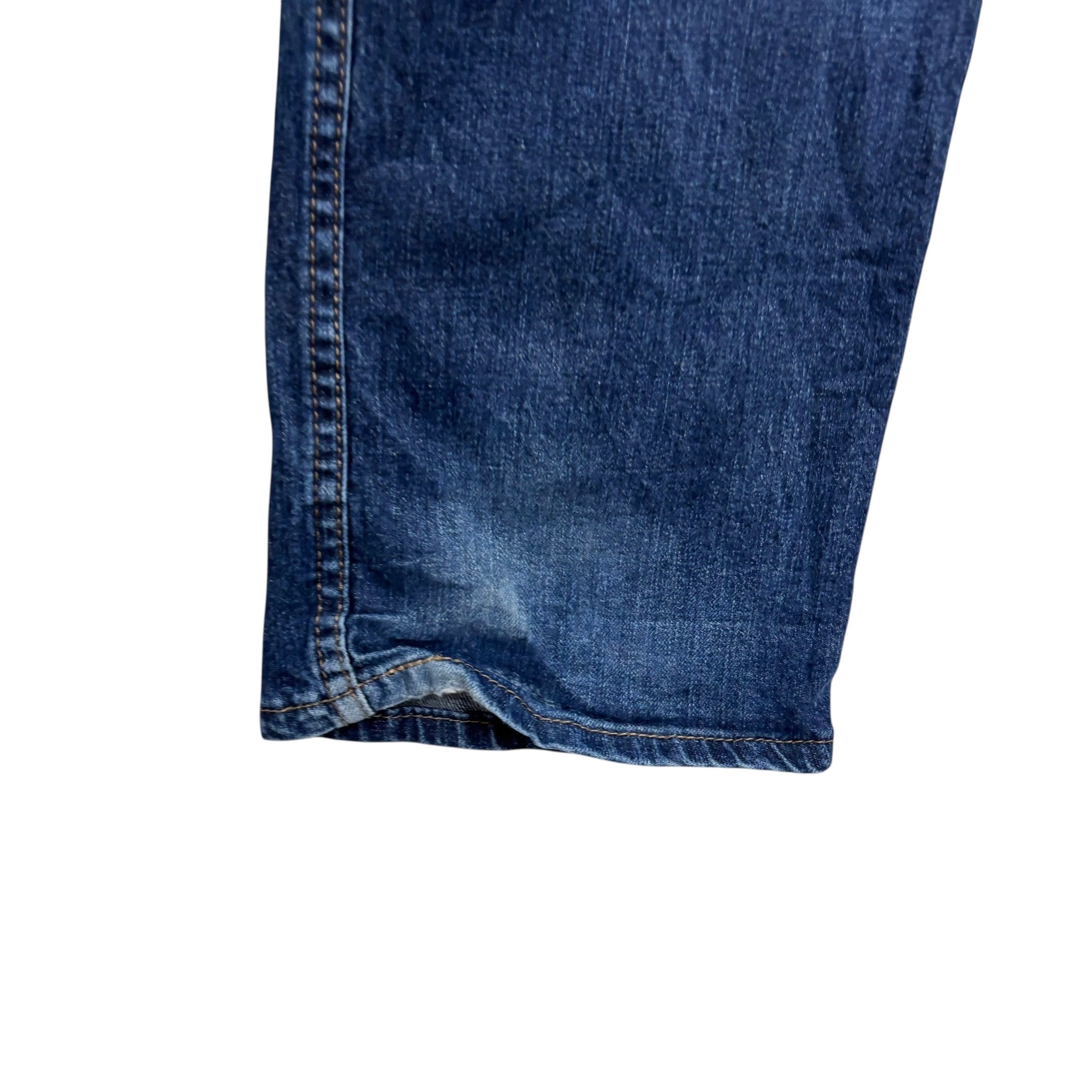 Levis 514 Jeans W34 L30 Mens Dark Blue Regular Straight Fit Stretch Denim