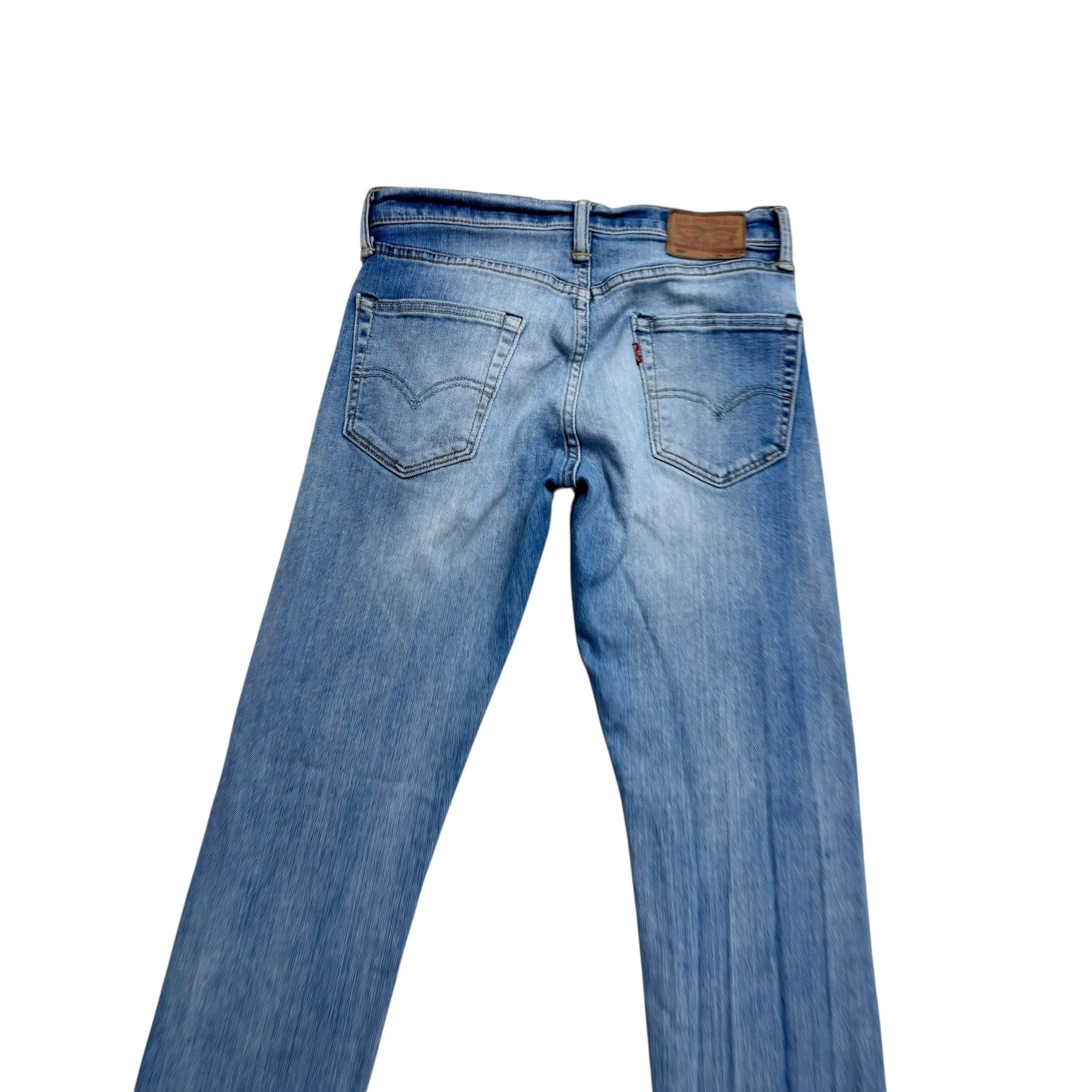 Levis 502 Jeans W29 L32 Mens Mid Blue Regular Tapered Fit Stretch Denim (E)