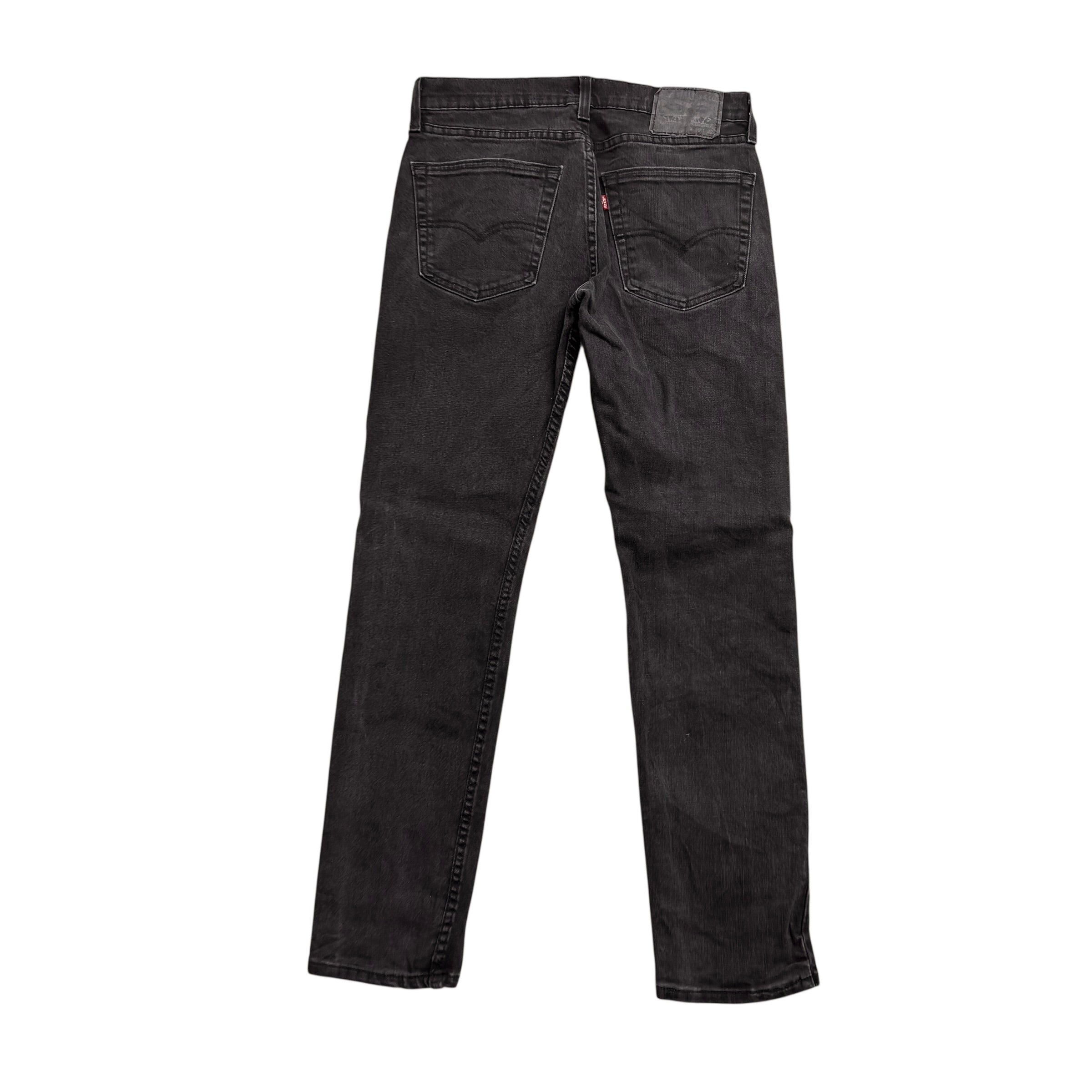 Levis 502 Jeans W30 L31 Mens Black Regular Tapered Fit Stretch Denim