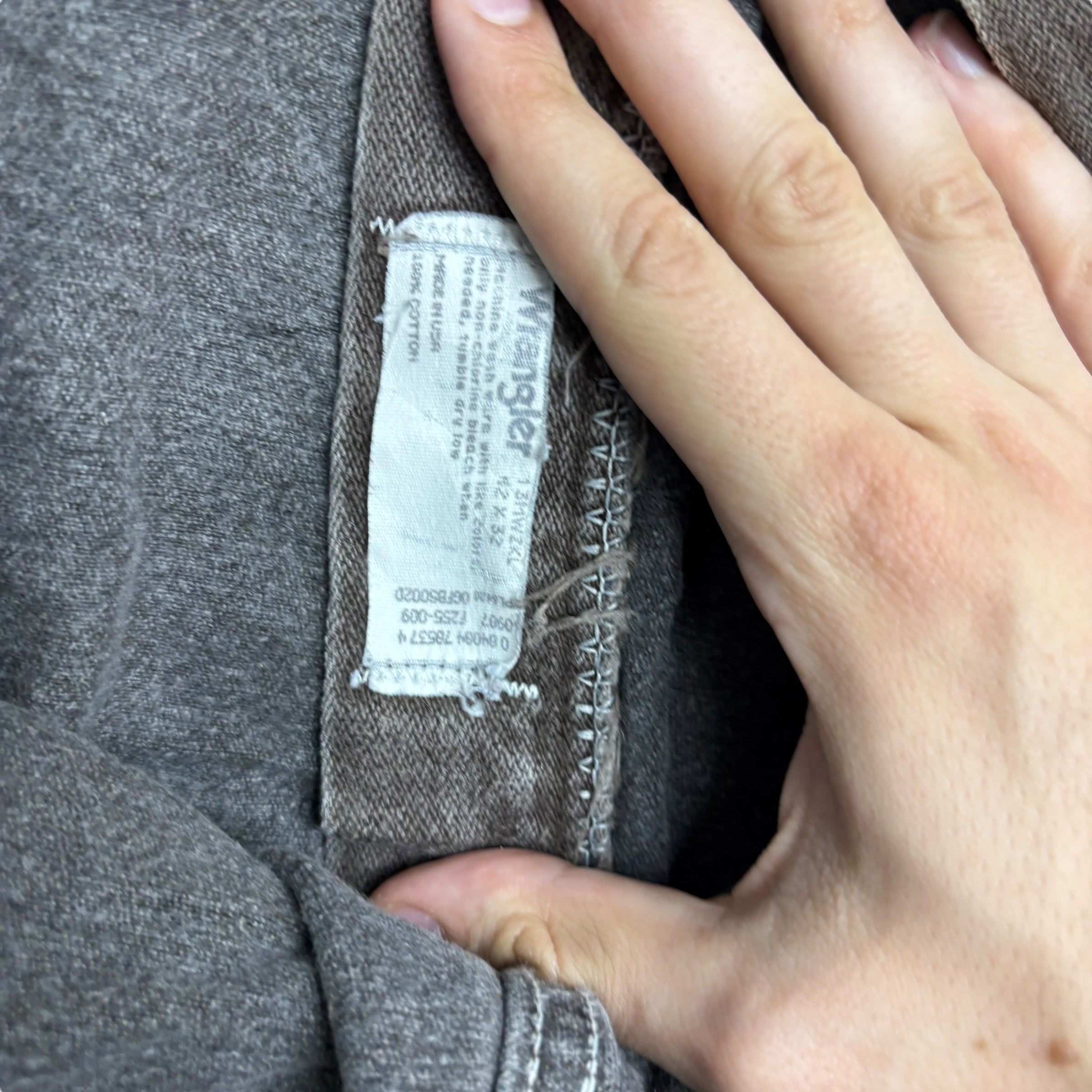 Wrangler Jeans Cowboy Cut W42 L32 Mens Brown 13MWZ USA Made Vintage