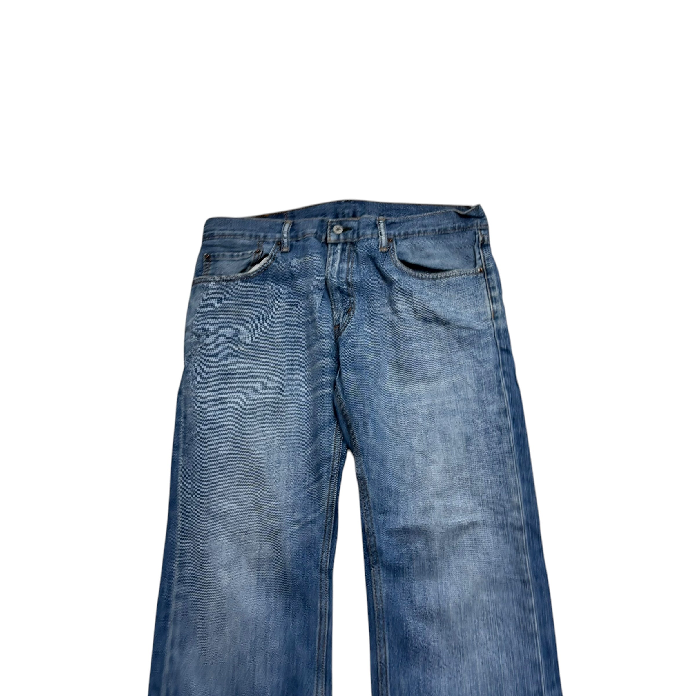 Levis 559 Jeans W34 L30 Mens Mid Blue Baggy Relaxed Straight Fit Denim (F)