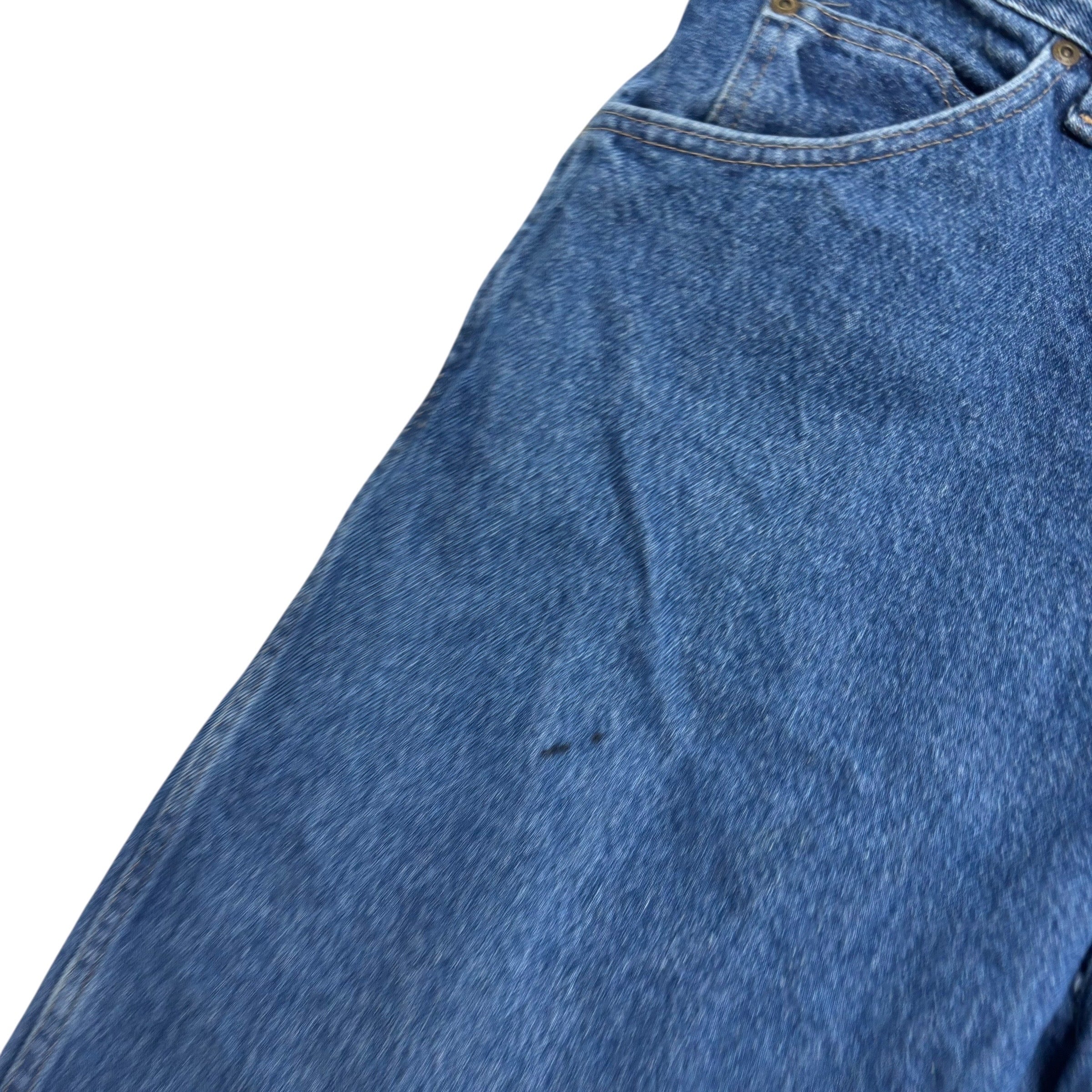 Wrangler Jeans W44 L25 Mens Mid Blue Regular Straight Fit Denim