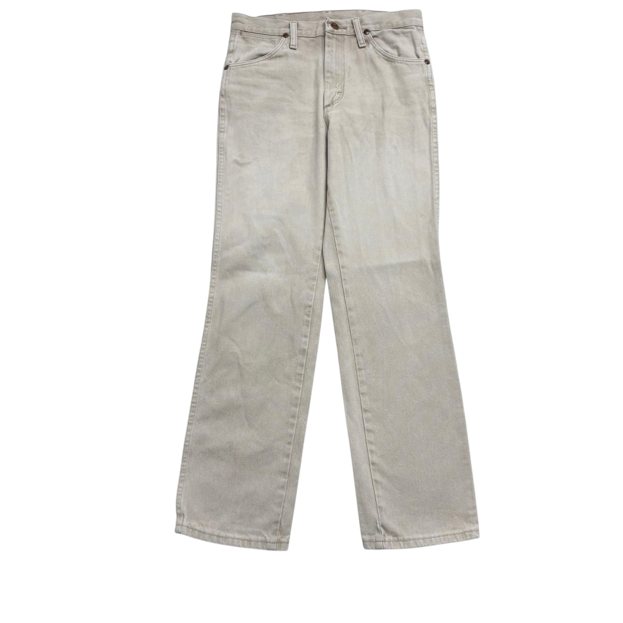 Wrangler Jeans Cowboy Cut W29 L30 Mens Cream 936 Slim Fit Denim (E)