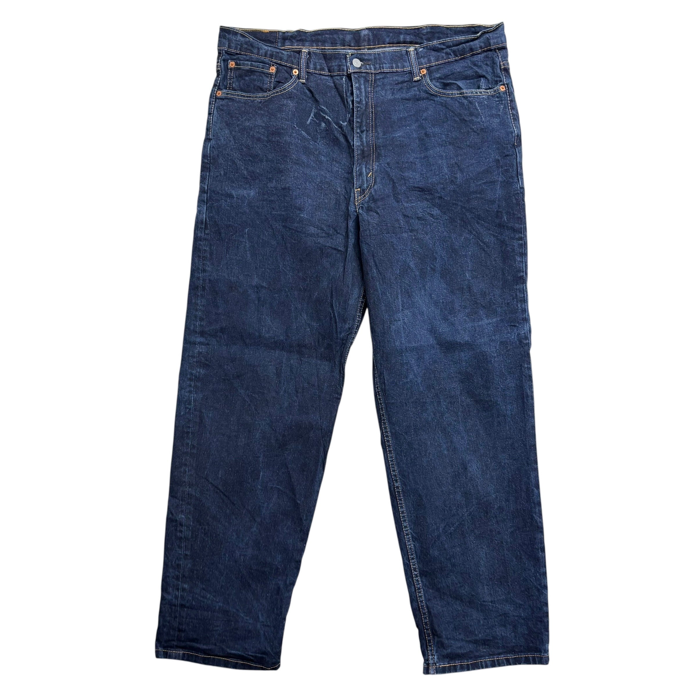 Levis 550 Jeans W40 L32 Mens Dark Blue Baggy Relaxed Straight Fit Stretch Denim
