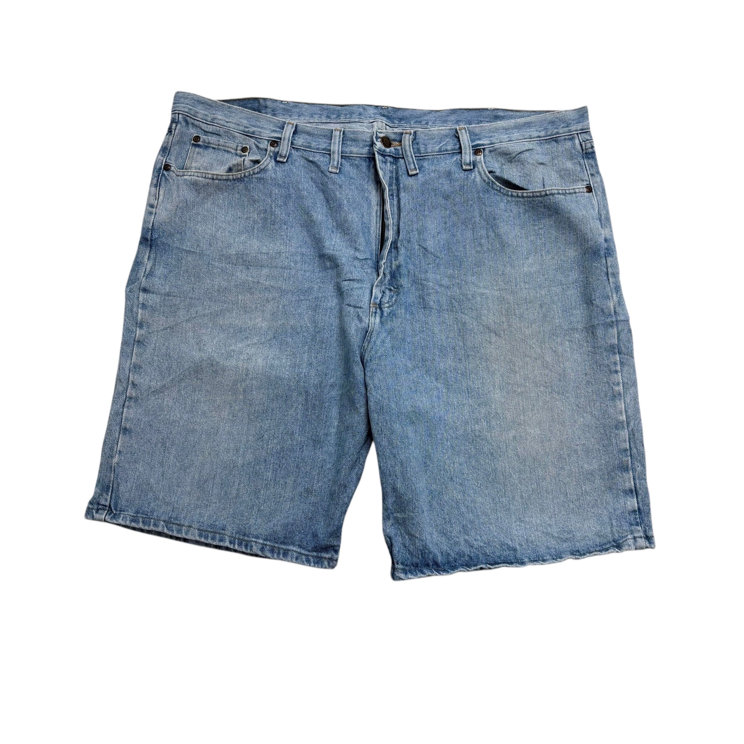 Wrangler Baggy Jorts W44 Mens Denim Shorts Light Blue Relaxed Fit