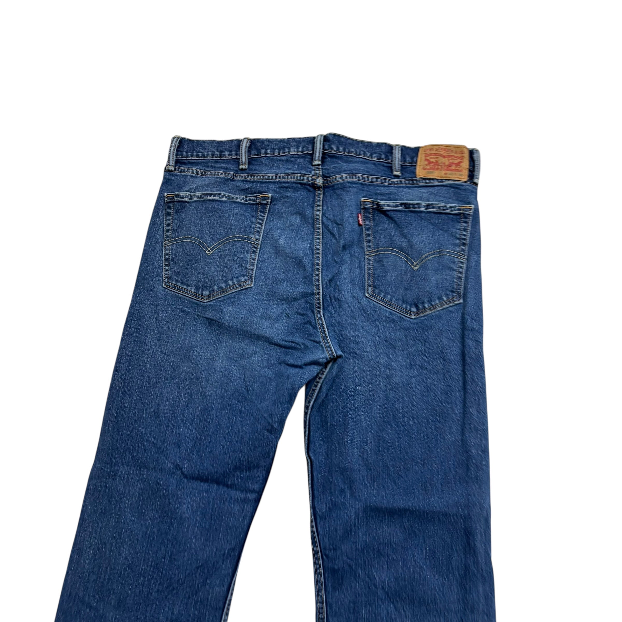 Levis 505 Jeans W40 L30 Mens Mid Blue Regular Straight Fit Stretch Denim